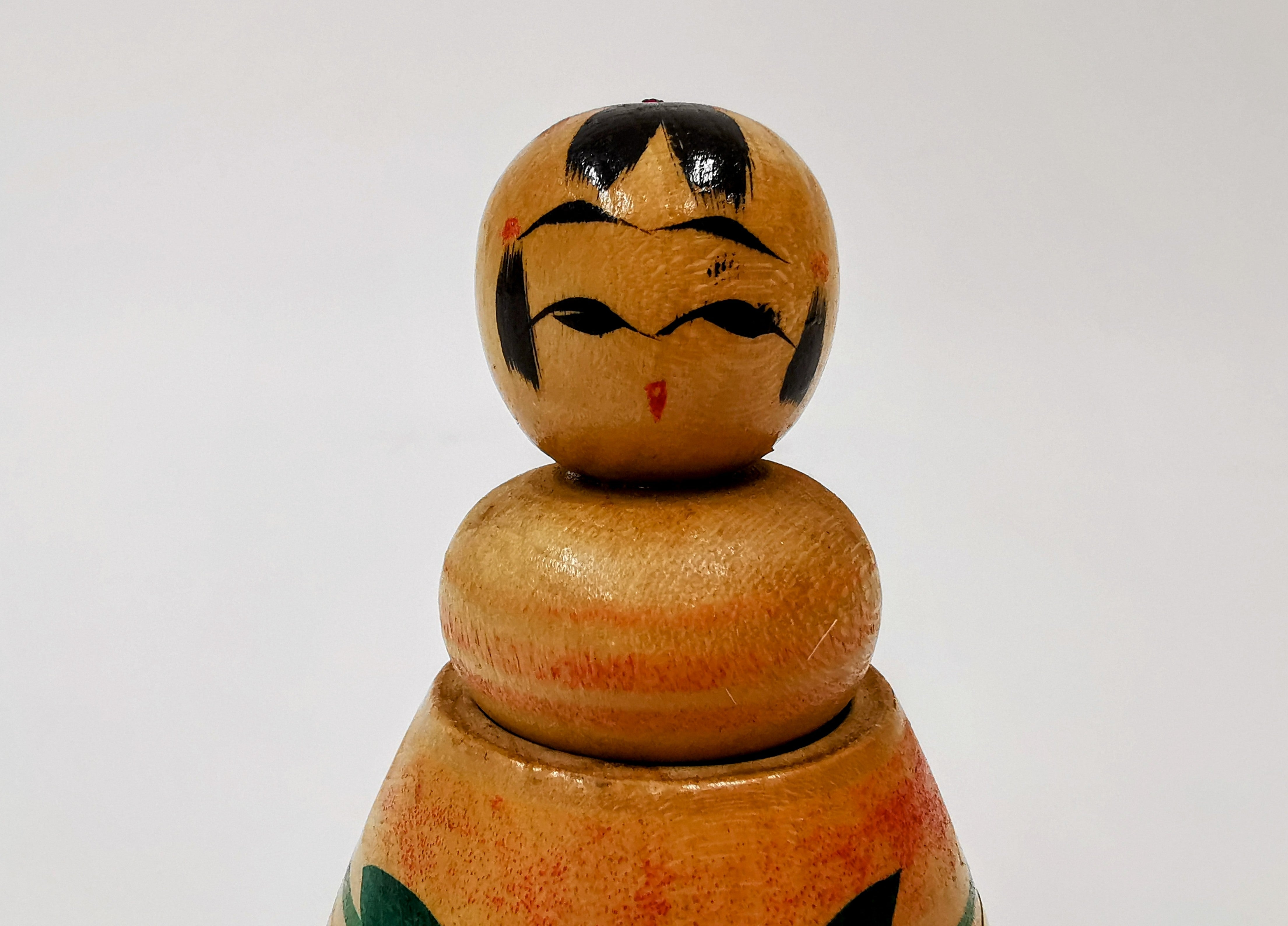 tko116 Kokeshi Lucky Charm Japanese Doll Folk Art Toy