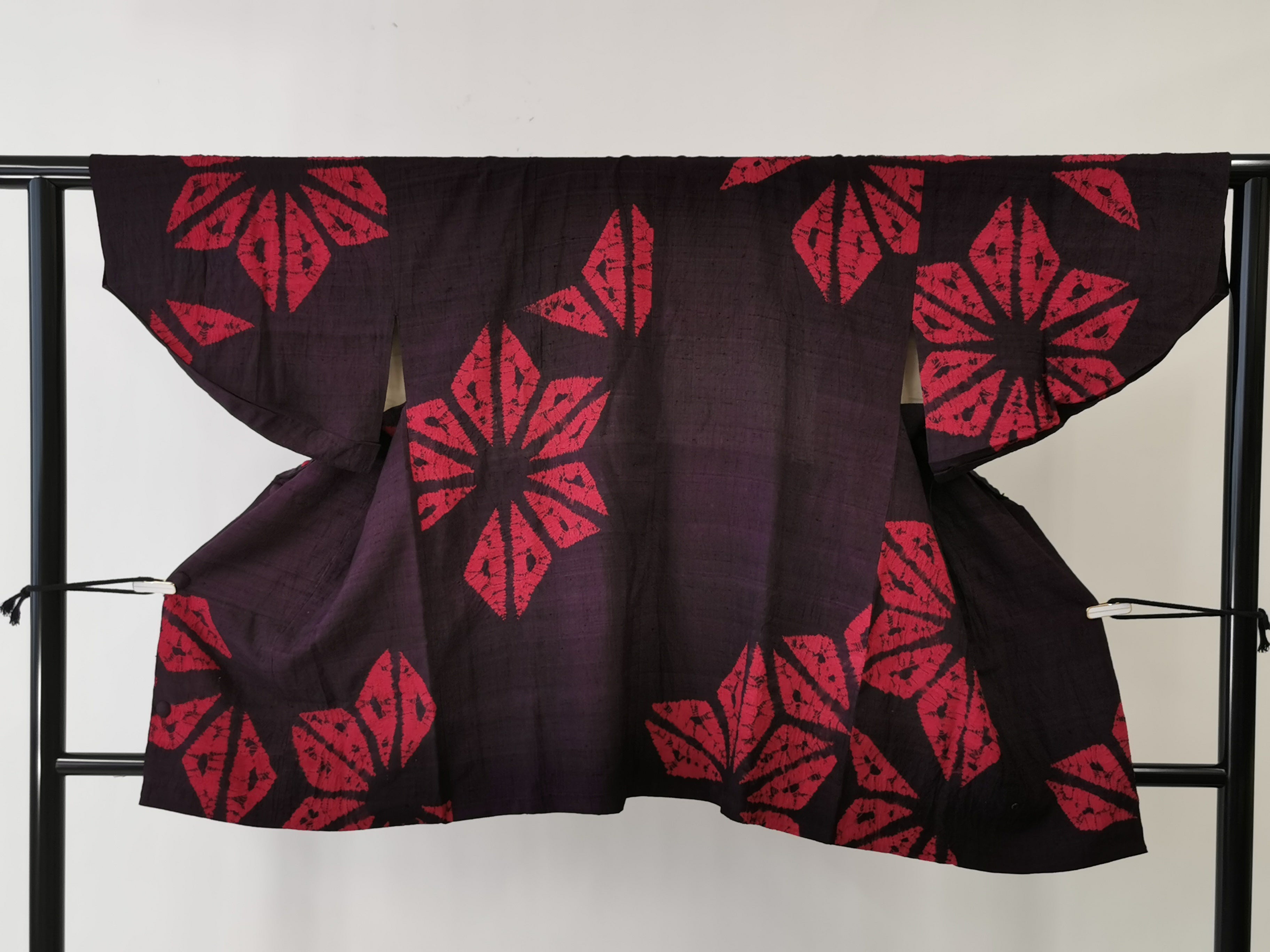 着物コート 羽織 かんたん着用 古着 和服◆twha124