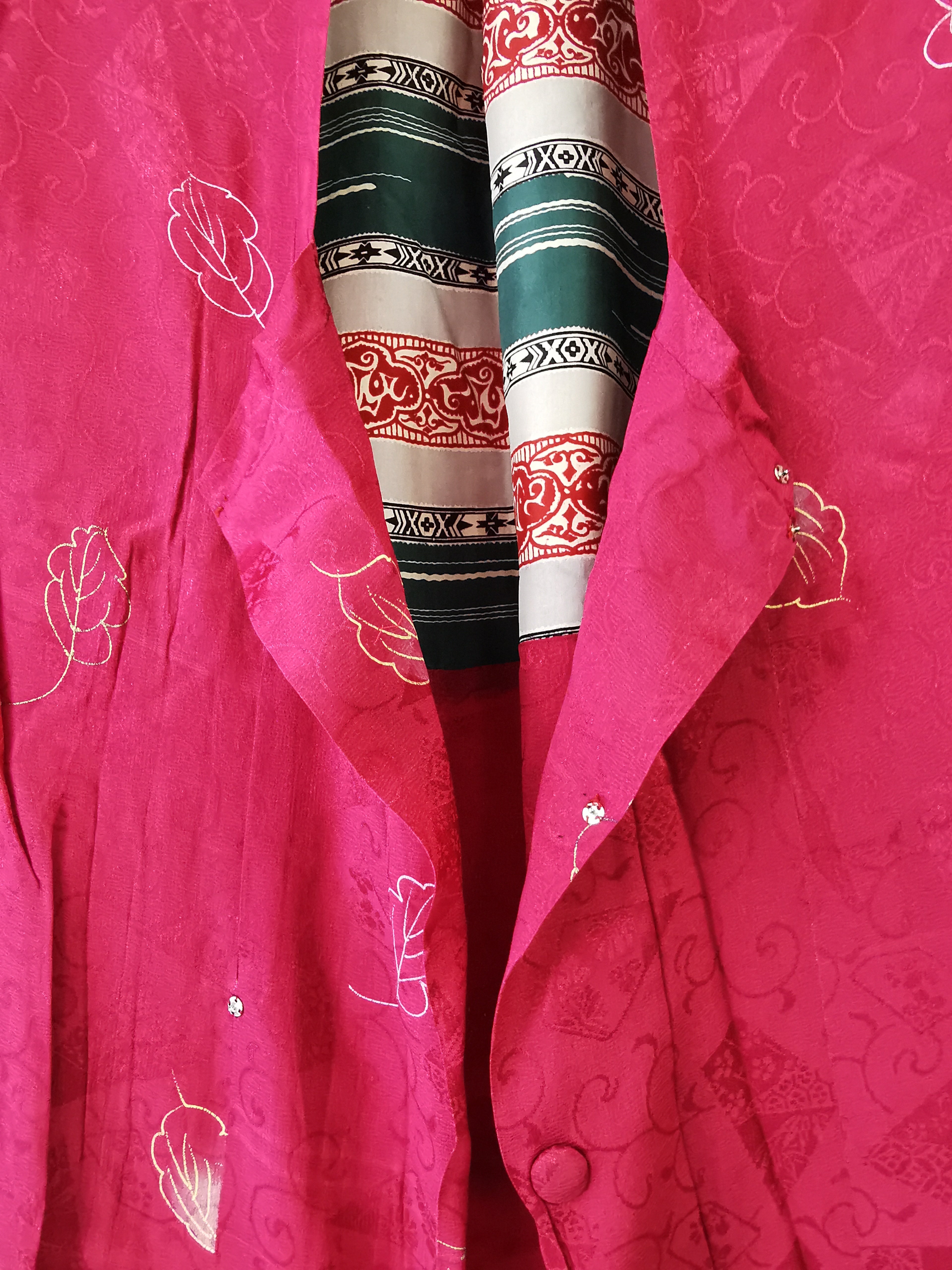 着物コート 羽織 かんたん着用 古着 和服◆twha125