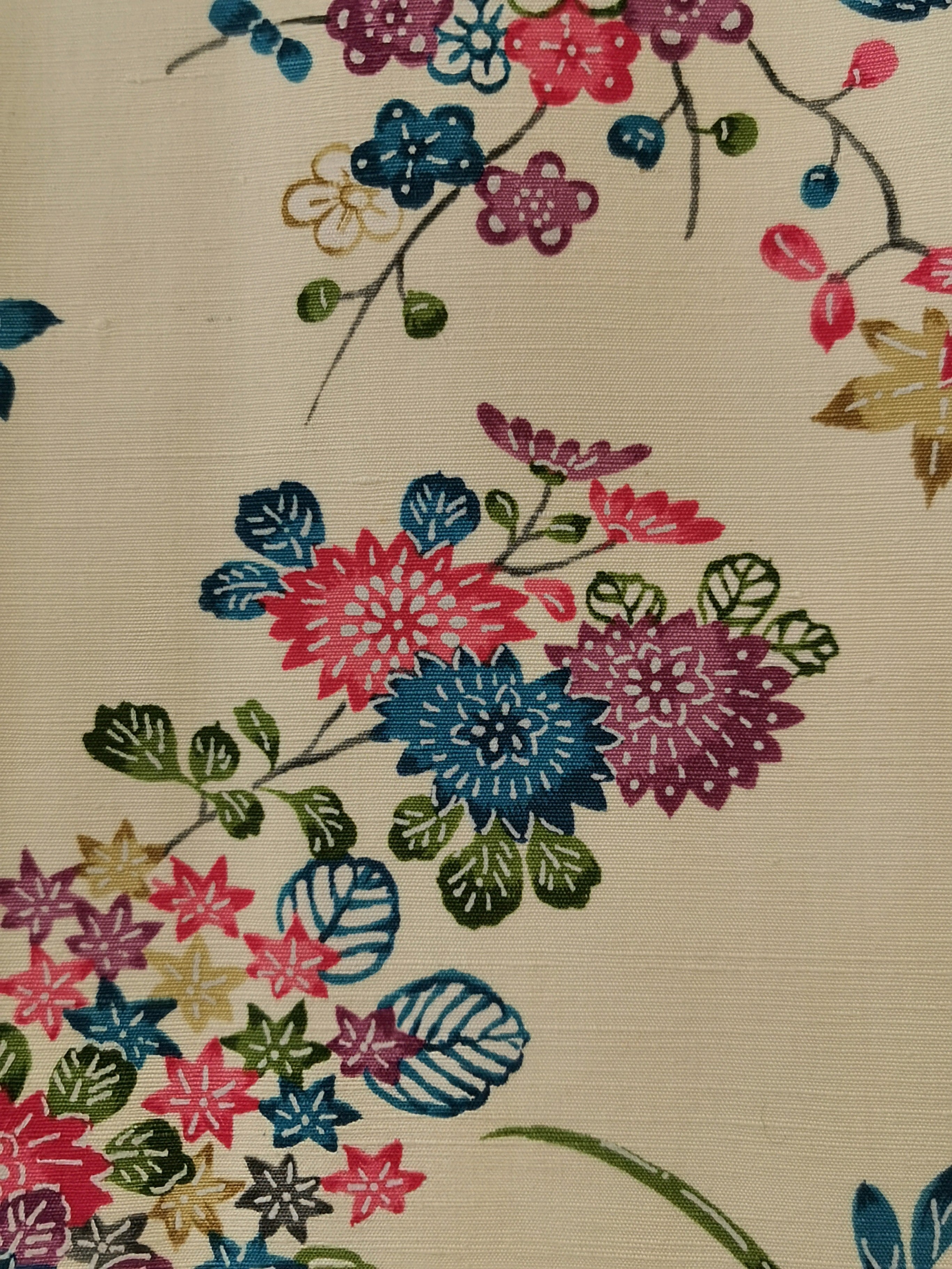 着物 小紋 型染め 古着◆twkk142