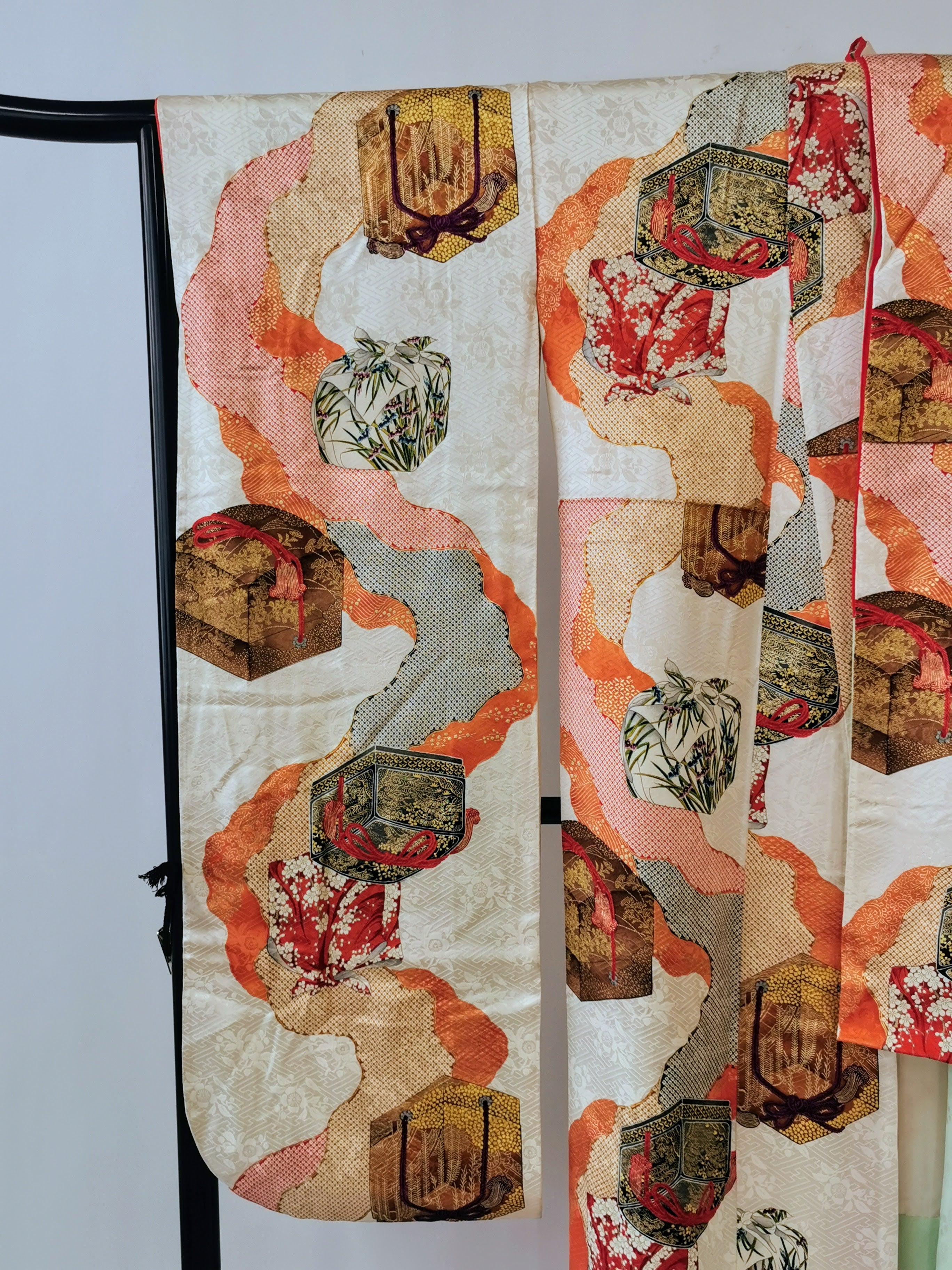 振袖 正絹 結婚式 卒業式 成人式 礼服 古着◆twkf163