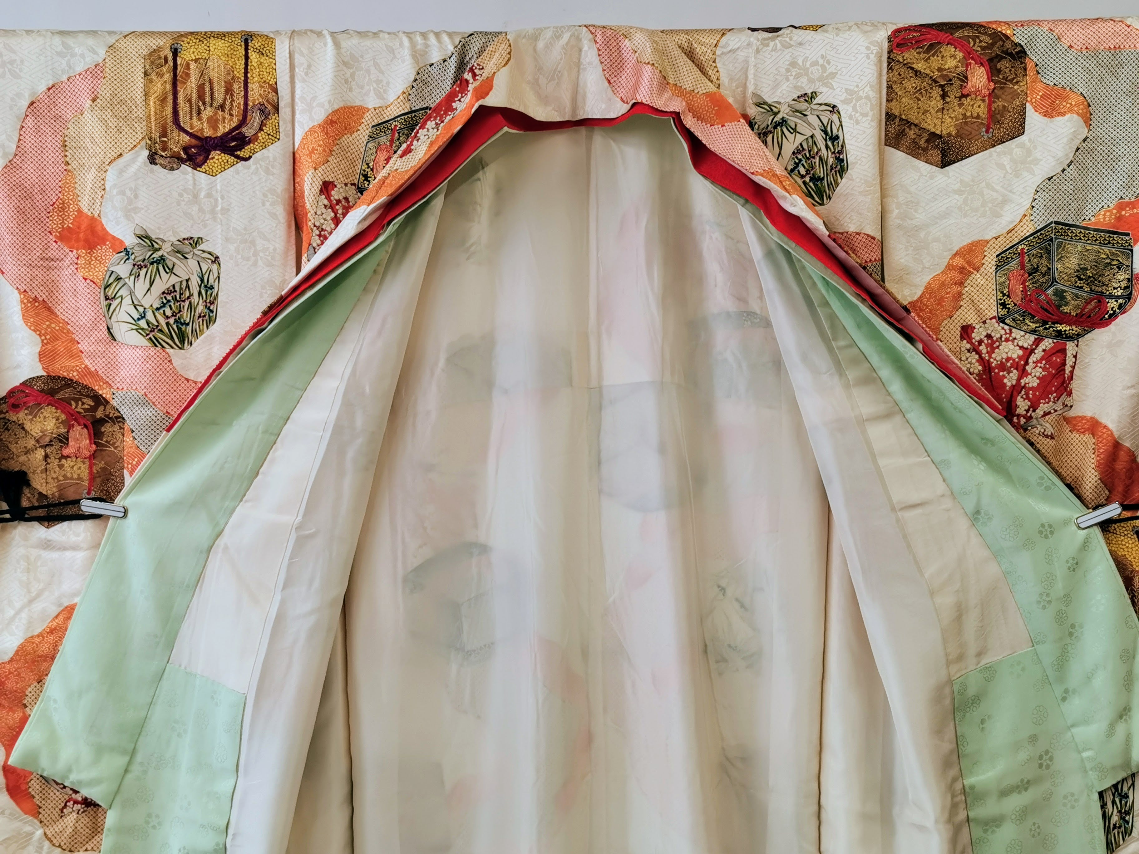 振袖 正絹 結婚式 卒業式 成人式 礼服 古着◆twkf163