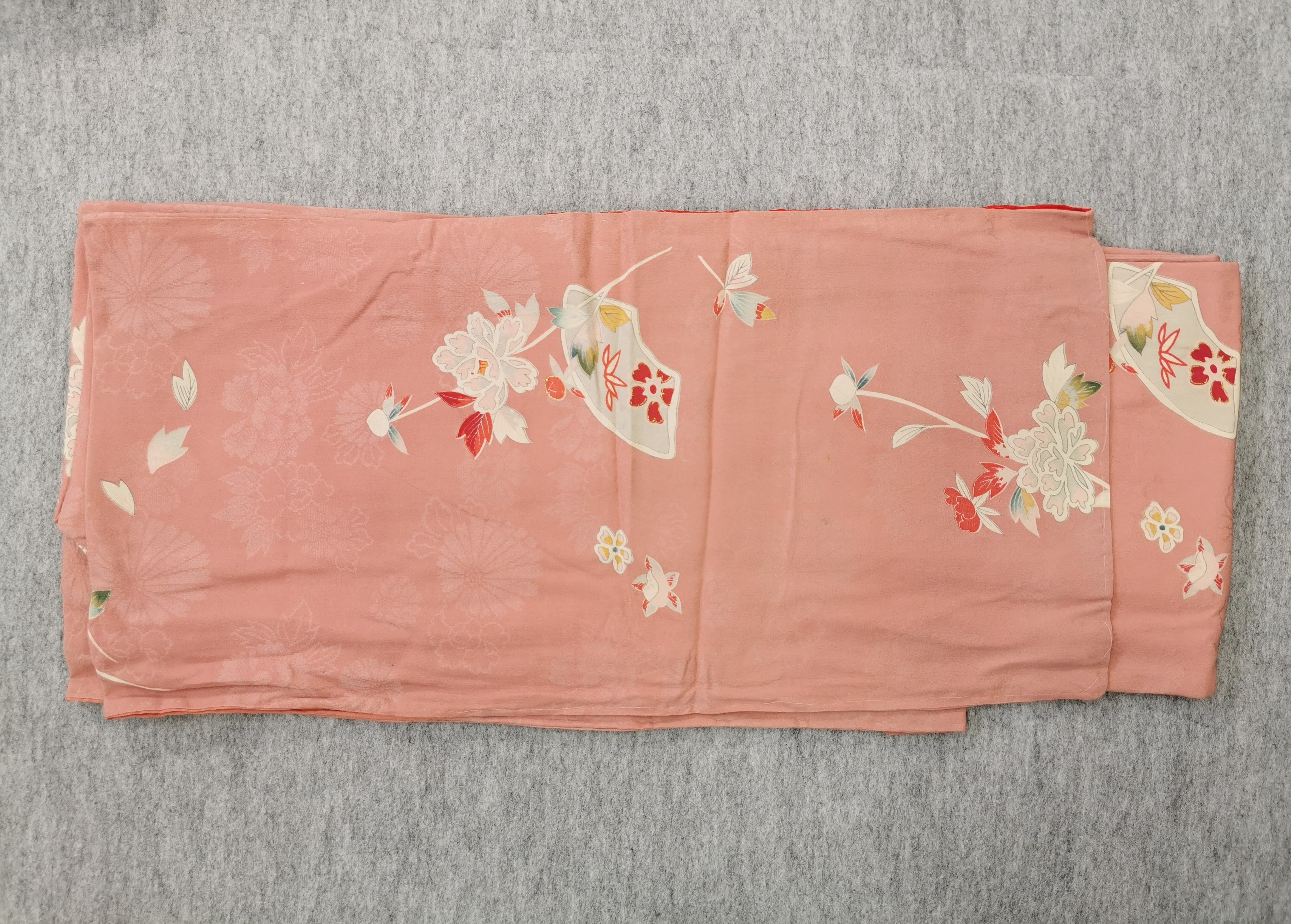 まとめ売り5点 女性 中古着物 ピンク系 アンティーク着物◆twk169