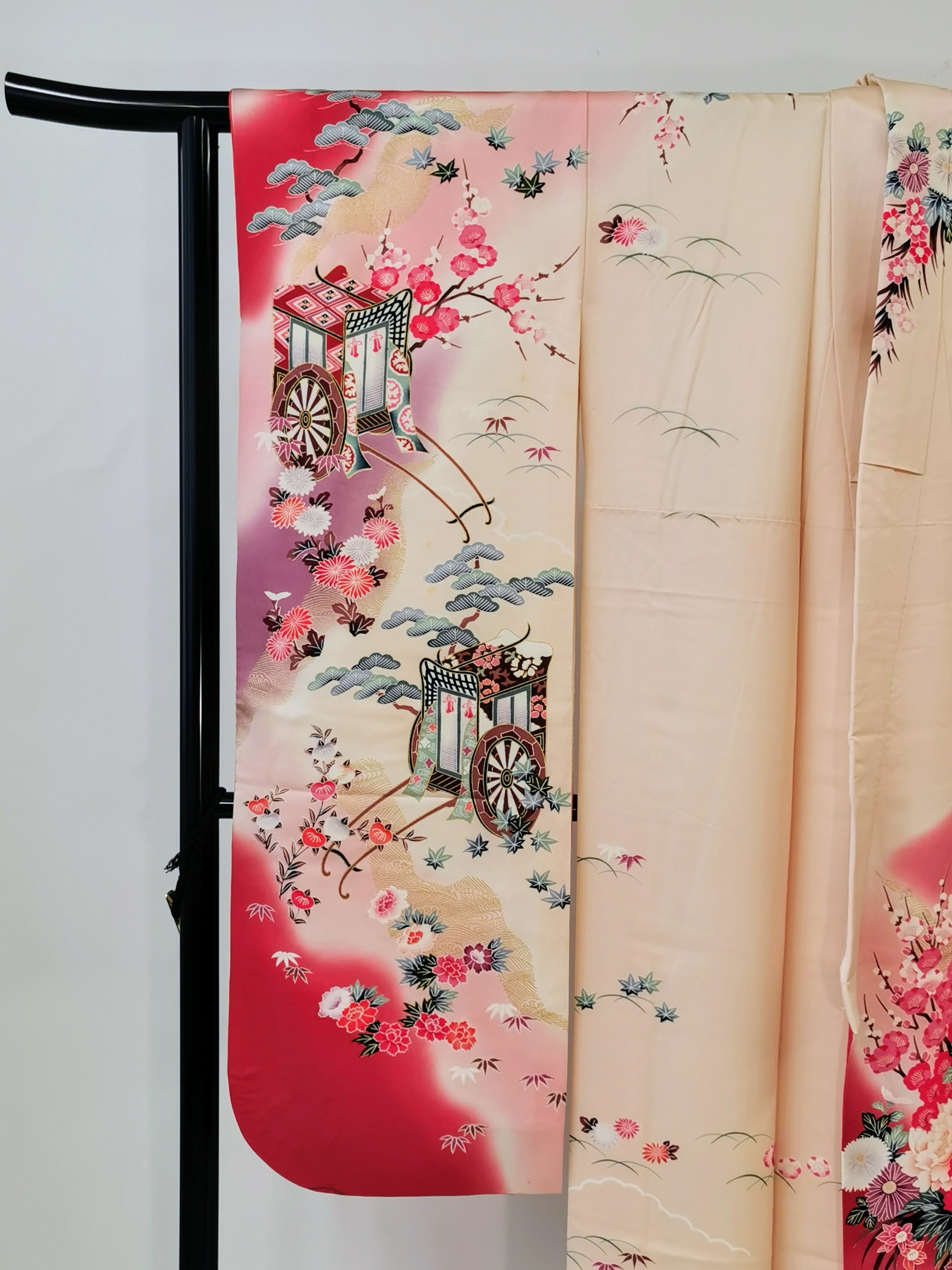 振袖 正絹 結婚式 卒業式 成人式 礼服 古着◆twkf174