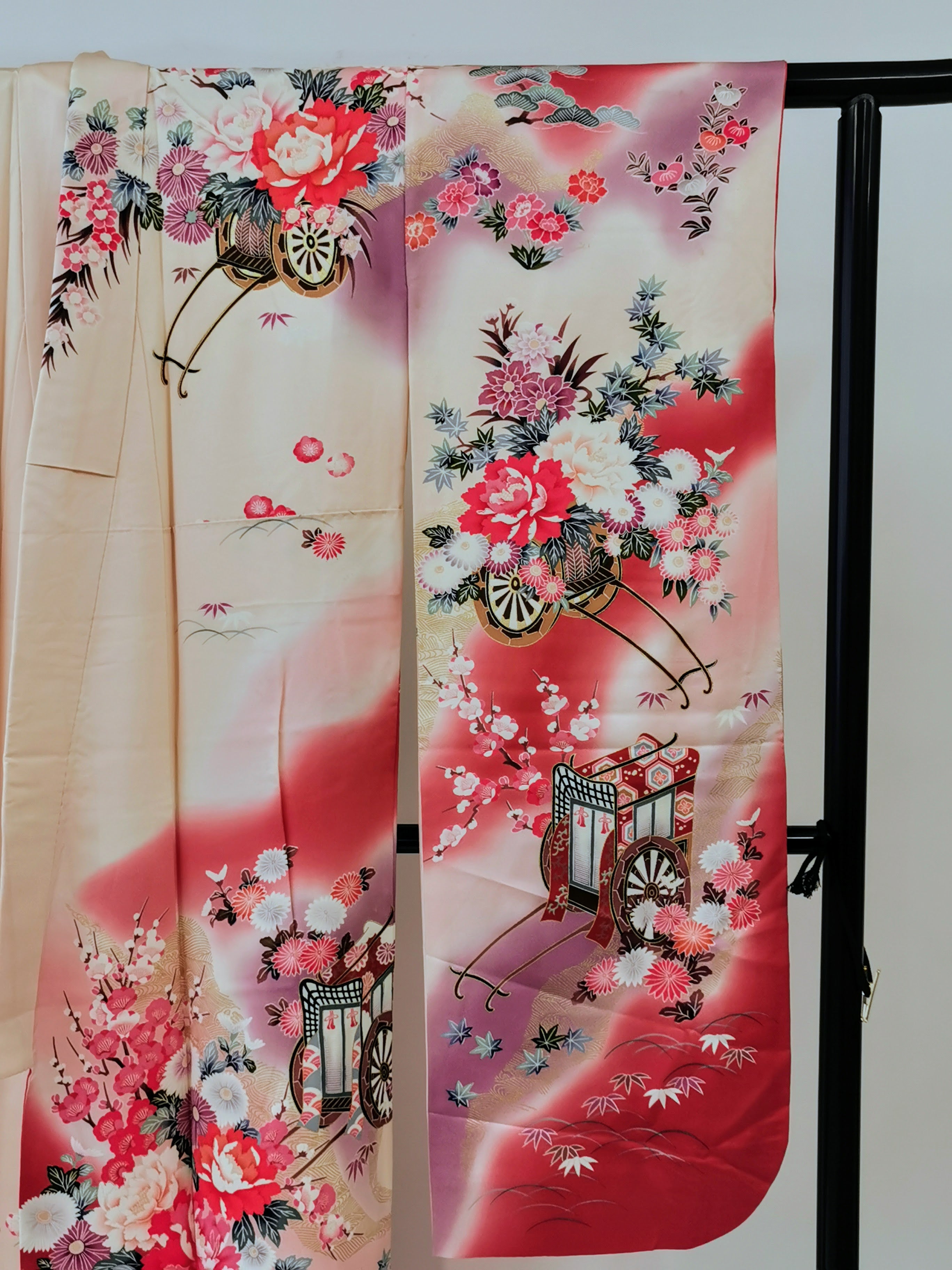 振袖 正絹 結婚式 卒業式 成人式 礼服 古着◆twkf174