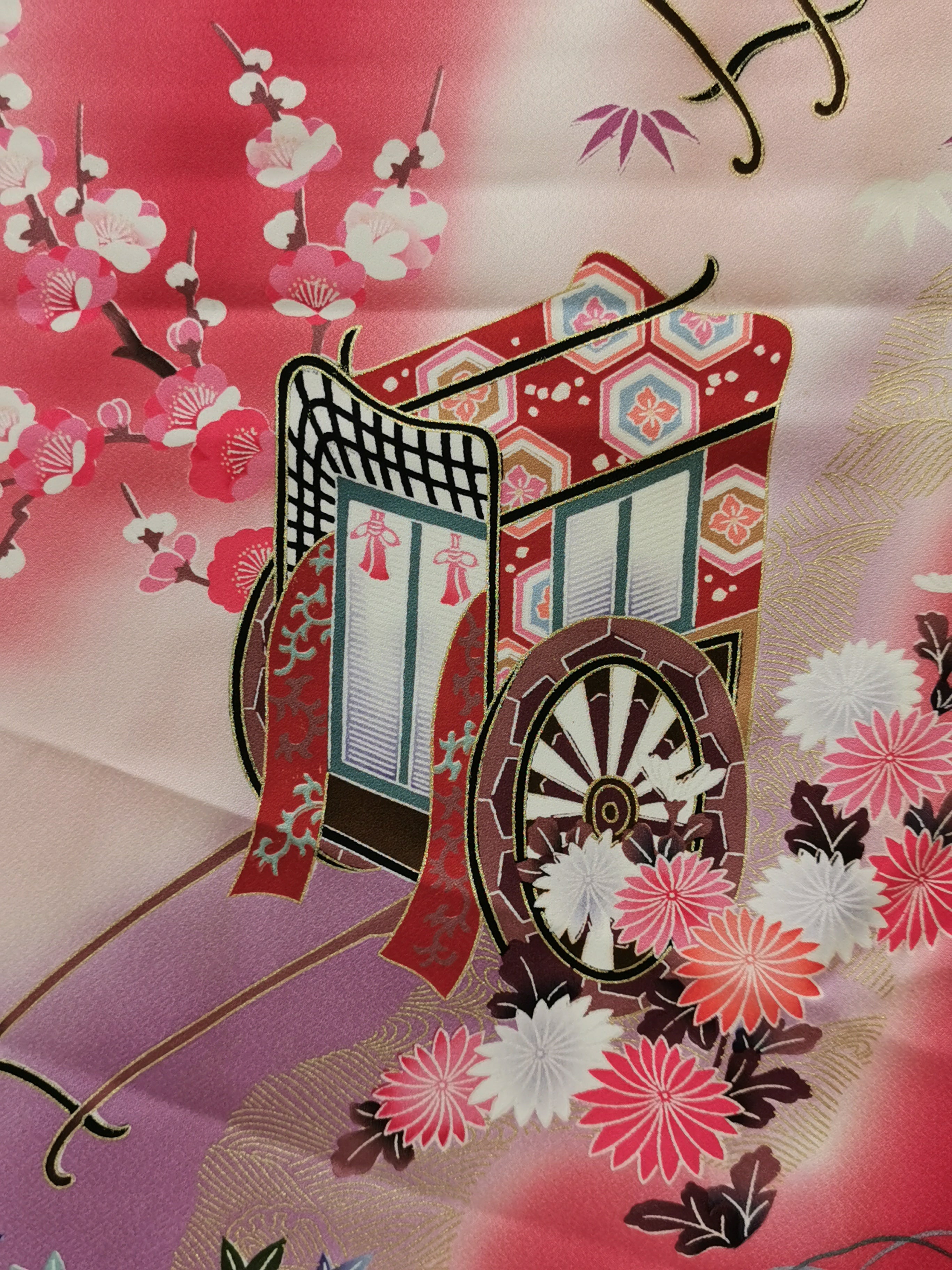 振袖 正絹 結婚式 卒業式 成人式 礼服 古着◆twkf174