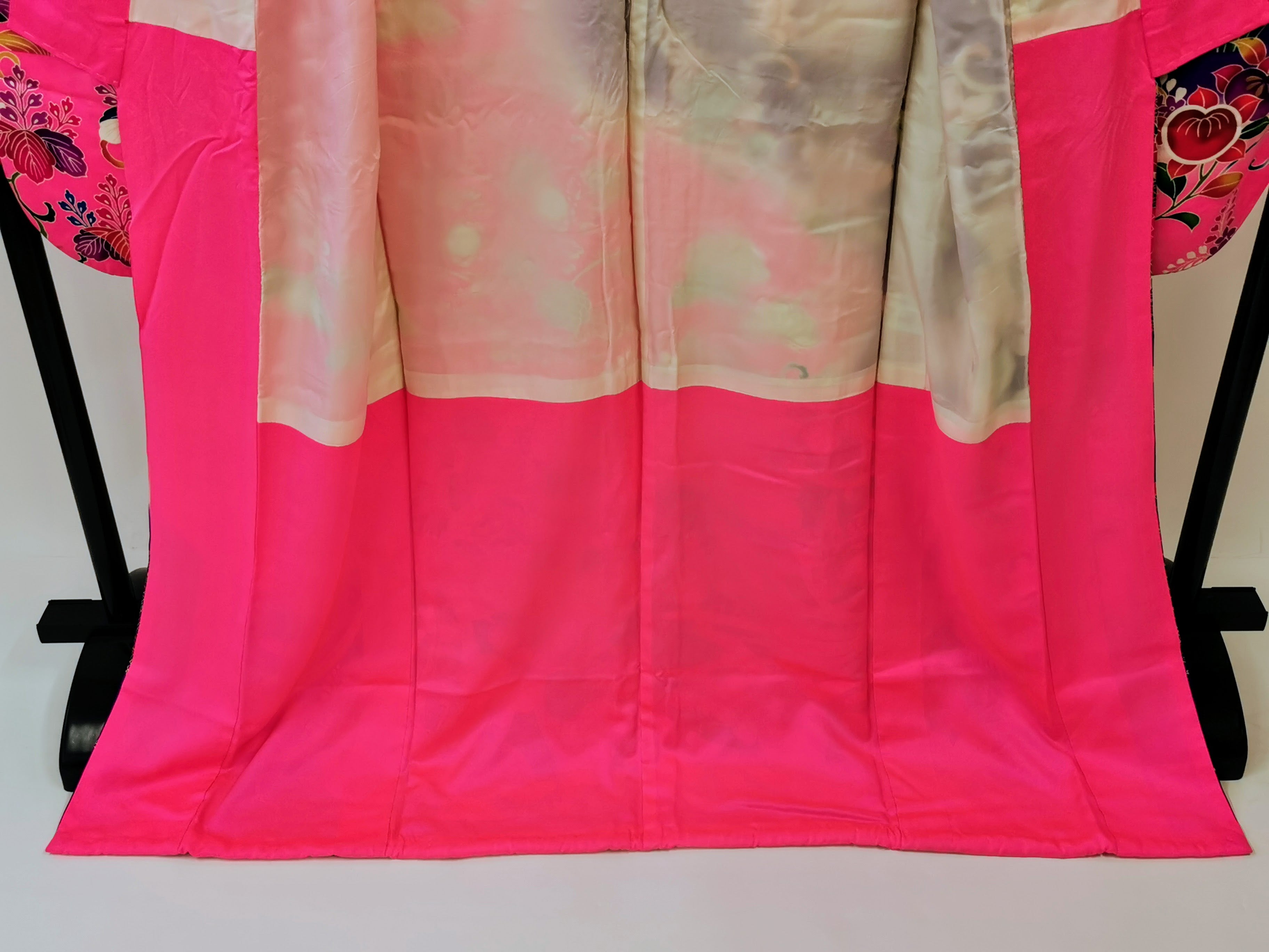 引き振袖 お引きずり お引き摺り 花嫁衣装 結婚式 豪華 蛍光 婚礼 結婚式 古着◆twff173