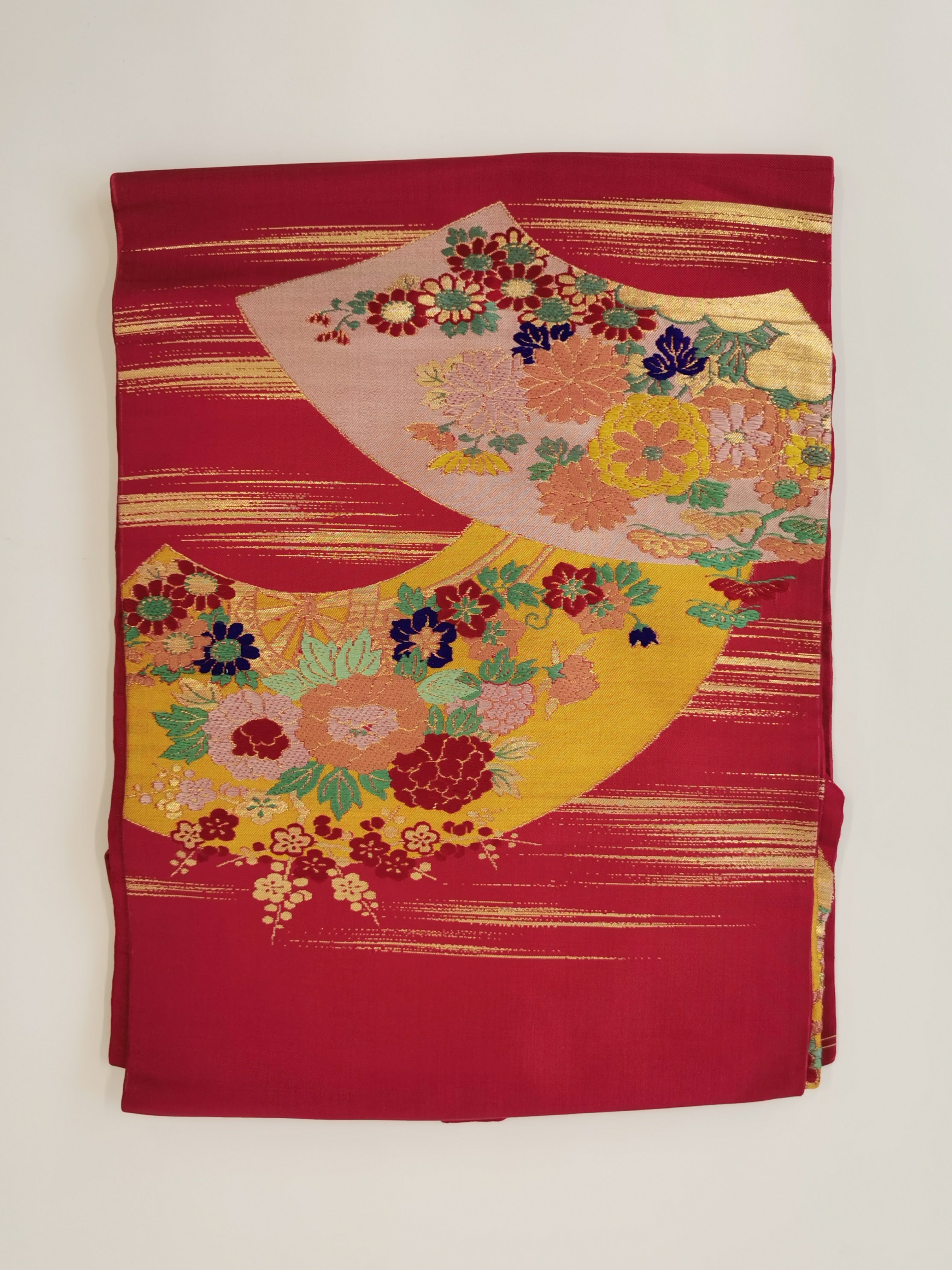 名古屋帯 5枚まとめ売り 女性 中古品 和装 和装小物 リメイク 古布リメイク ハギレ 帯 和柄 和装帯◆ton183