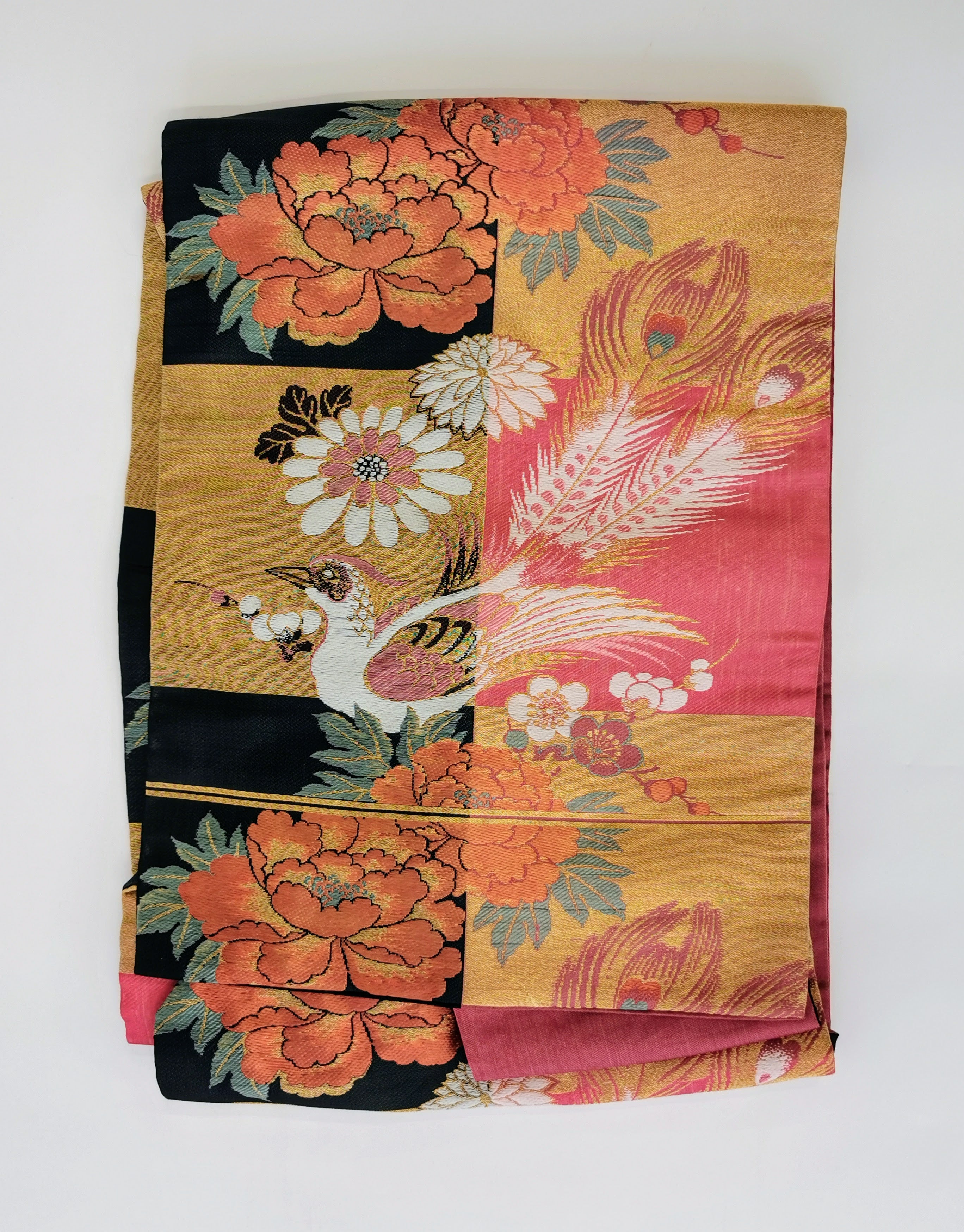 名古屋帯 5枚まとめ 女性 中古品 和装 和装小物 リメイク 古布リメイク ハギレ 帯 和柄 和装帯◆KJO185