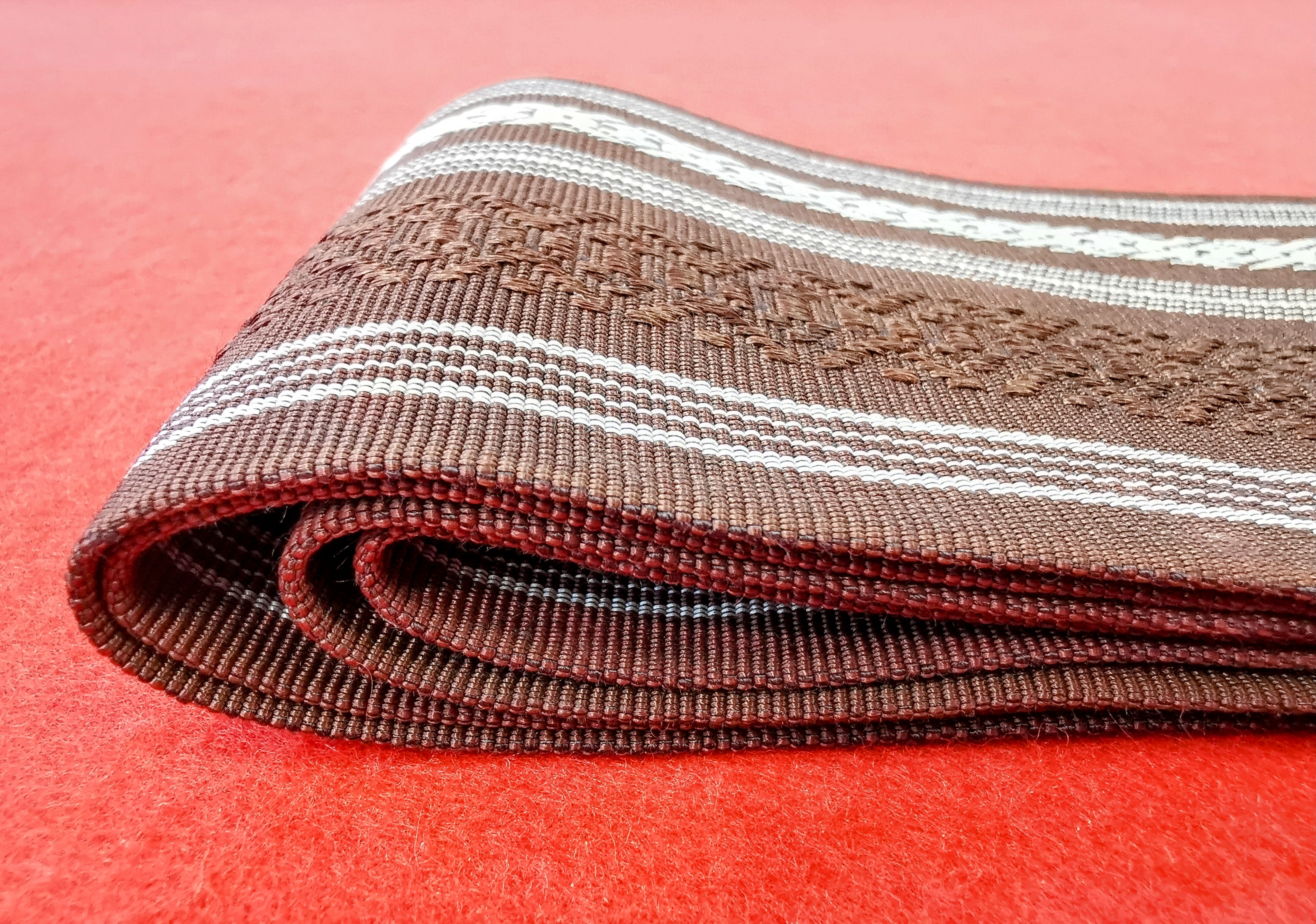 男角帯 男帯 男性帯 メンズ帯 男着物帯 男浴衣帯 中古【博多織物】◆tko200