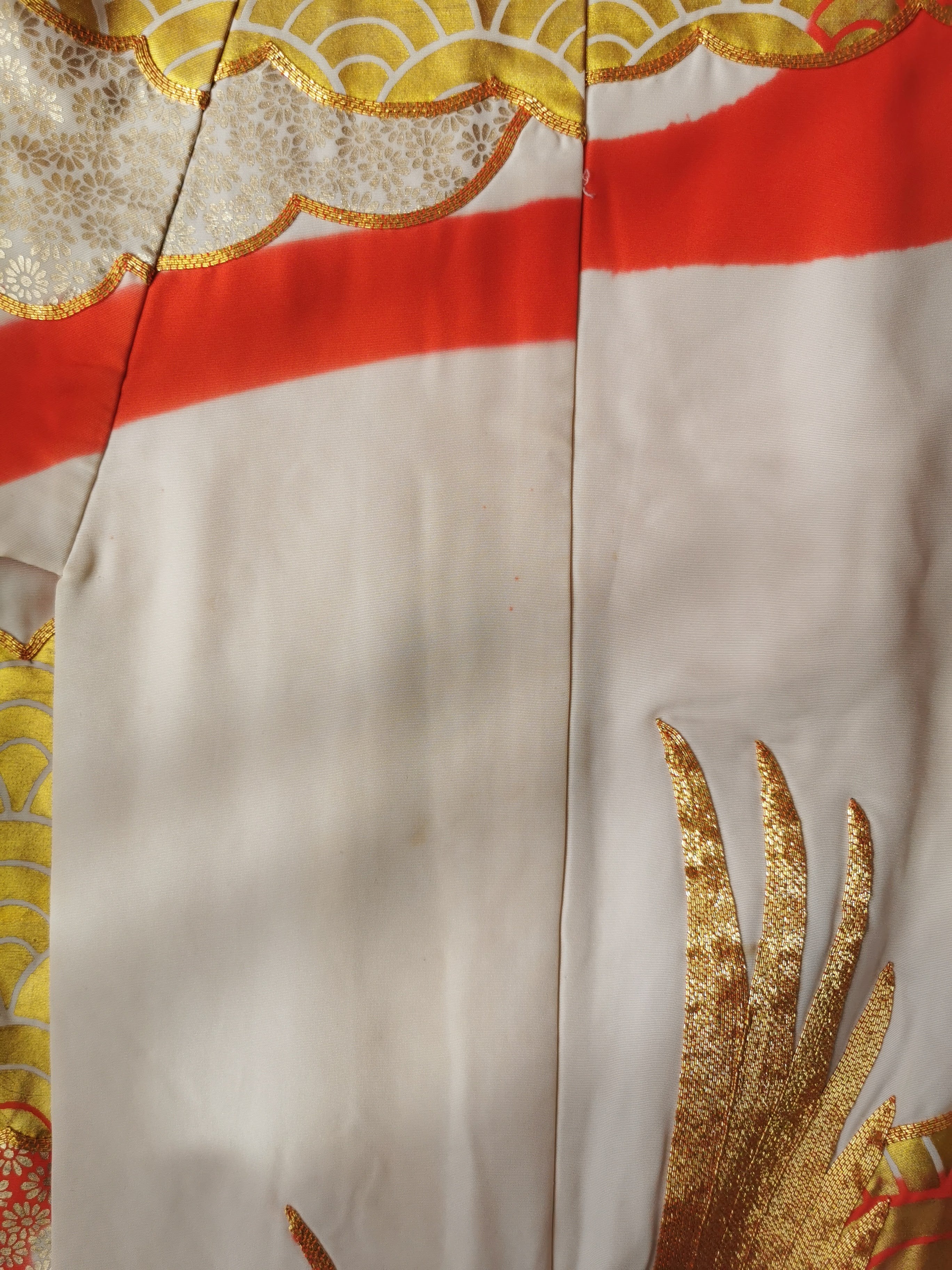 色打掛 豪華 金銀箔 花嫁衣装 刺繍 婚礼 結婚式 ウエディング 古着 ◆twu219