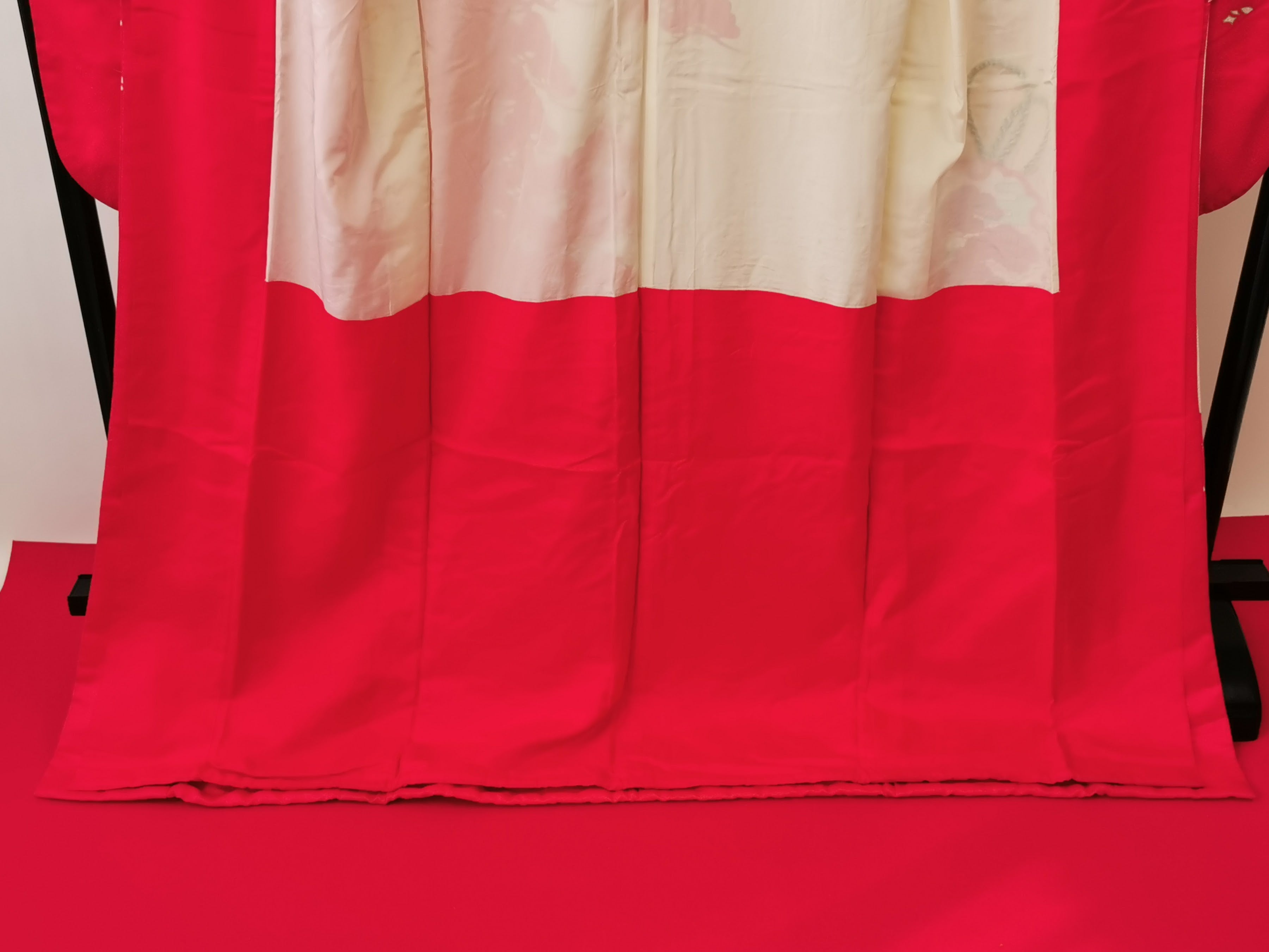 引き振袖 お引きずり 花嫁衣装 結婚式 豪華 刺繍 婚礼 ウエディング 古着◆twff225