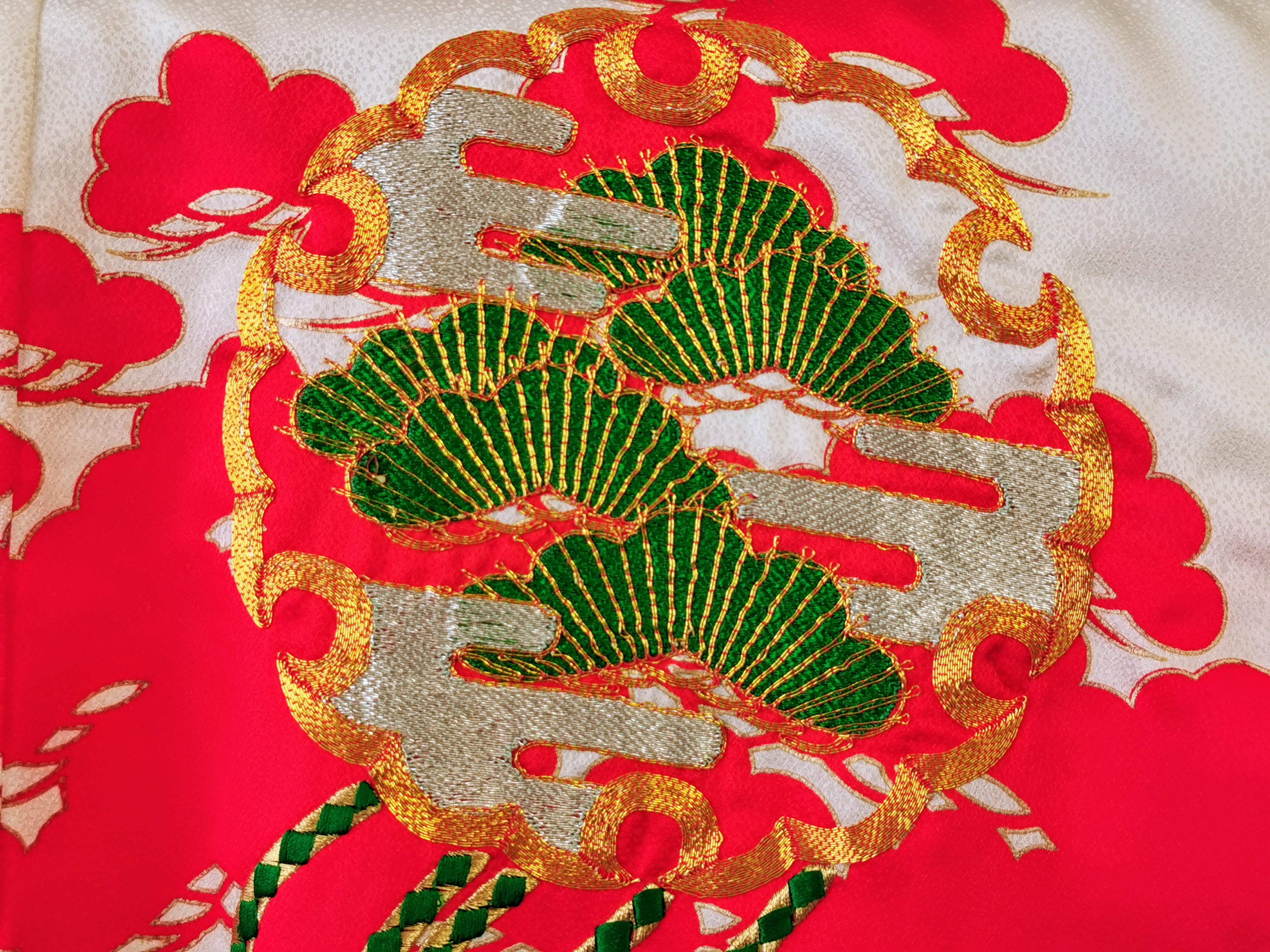 引き振袖 お引きずり 花嫁衣装 結婚式 豪華 刺繍 婚礼 ウエディング 古着◆twff225