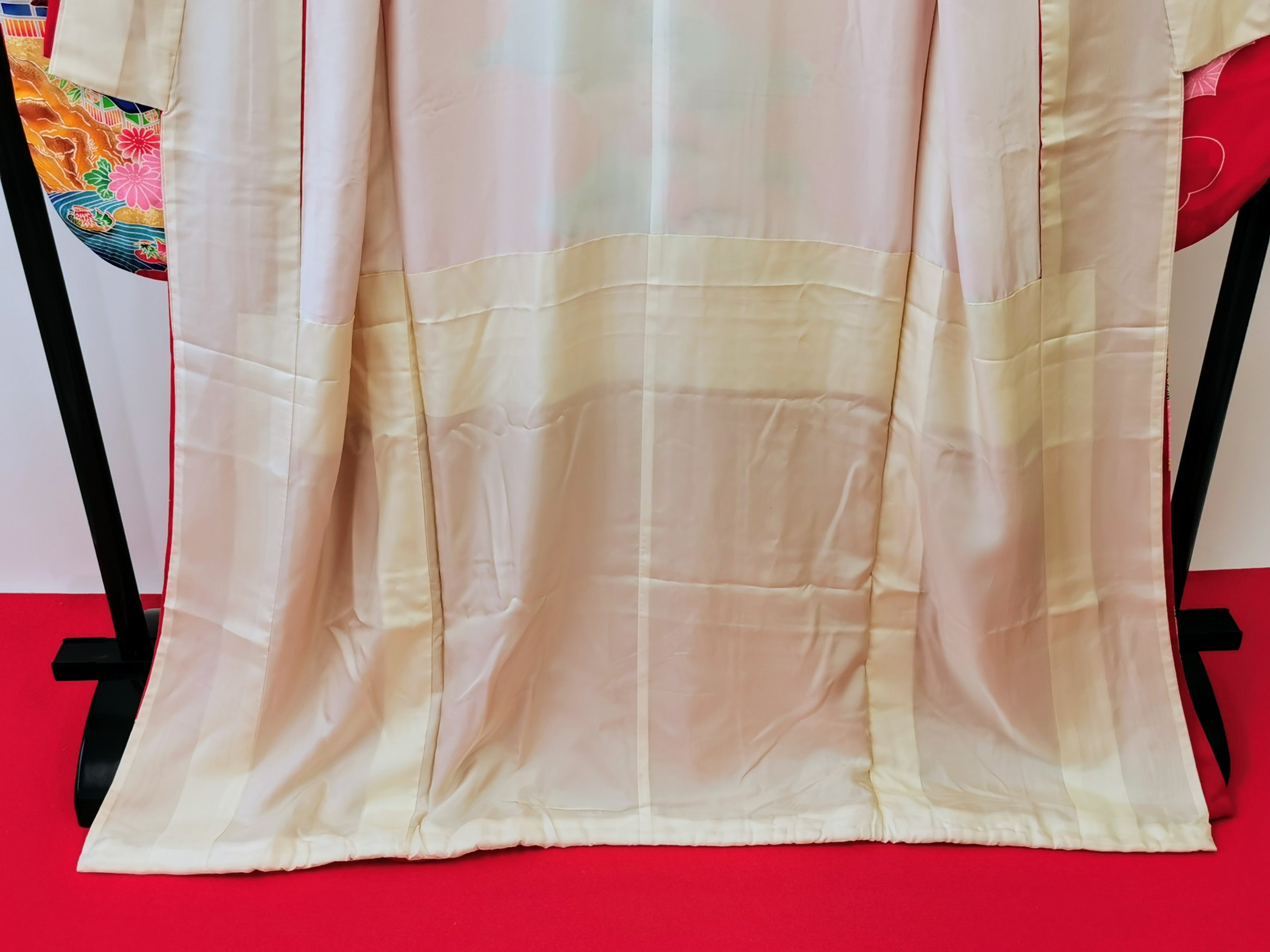 引き振袖 お引きずり 花嫁衣装 結婚式 豪華 刺繍 婚礼 ウエディング 古着◆twff226