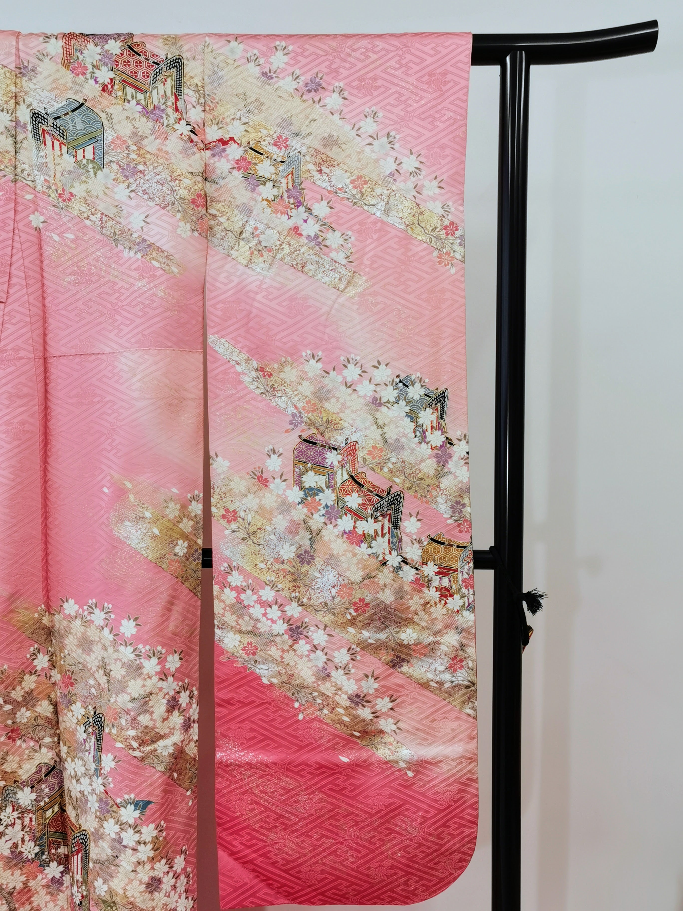 振袖 正絹 古着 結婚式 卒業式 成人式◆twf242