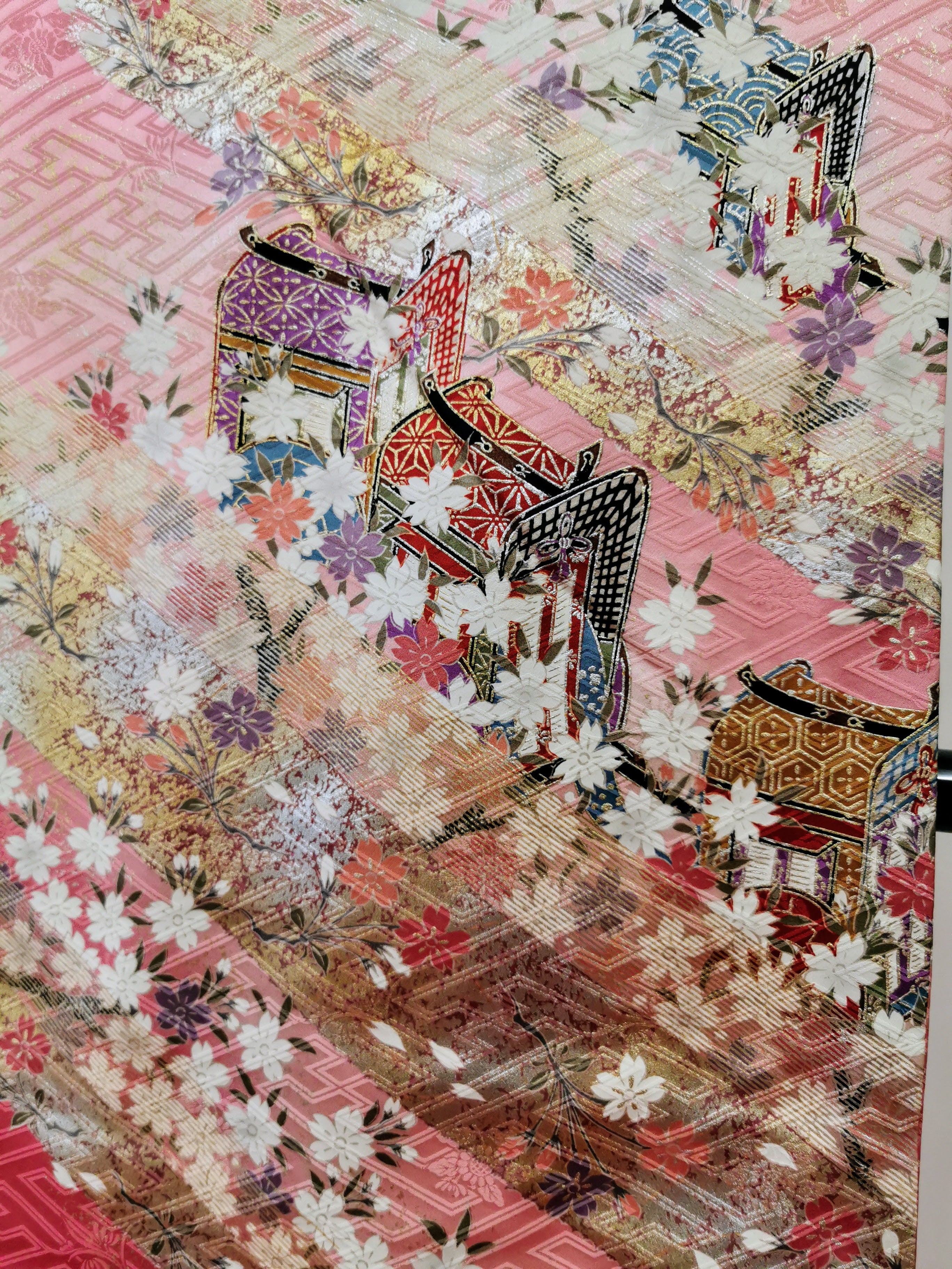 振袖 正絹 古着 結婚式 卒業式 成人式◆twf242