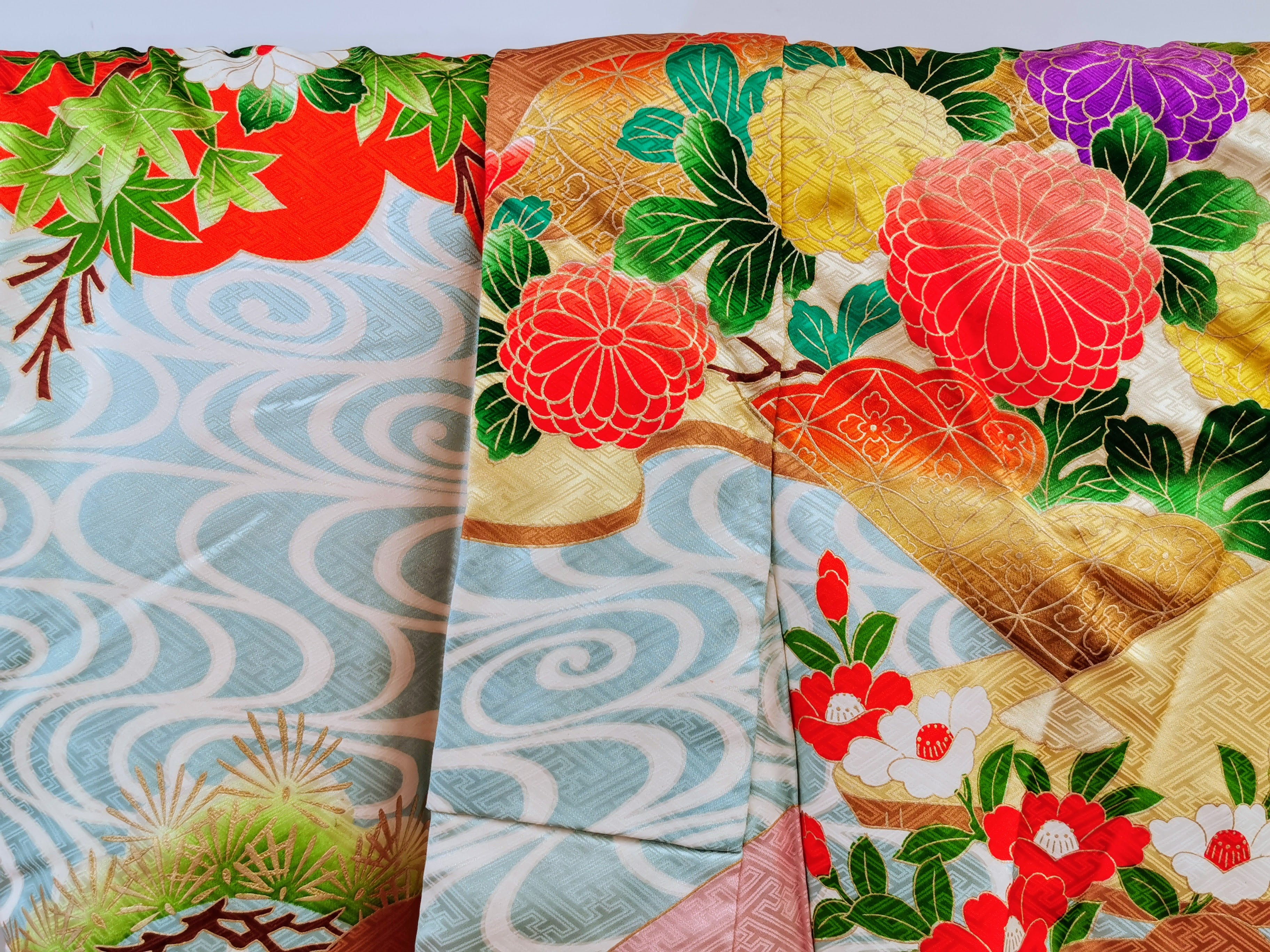 振袖 正絹 古着 結婚式 卒業式 成人式◆twf243