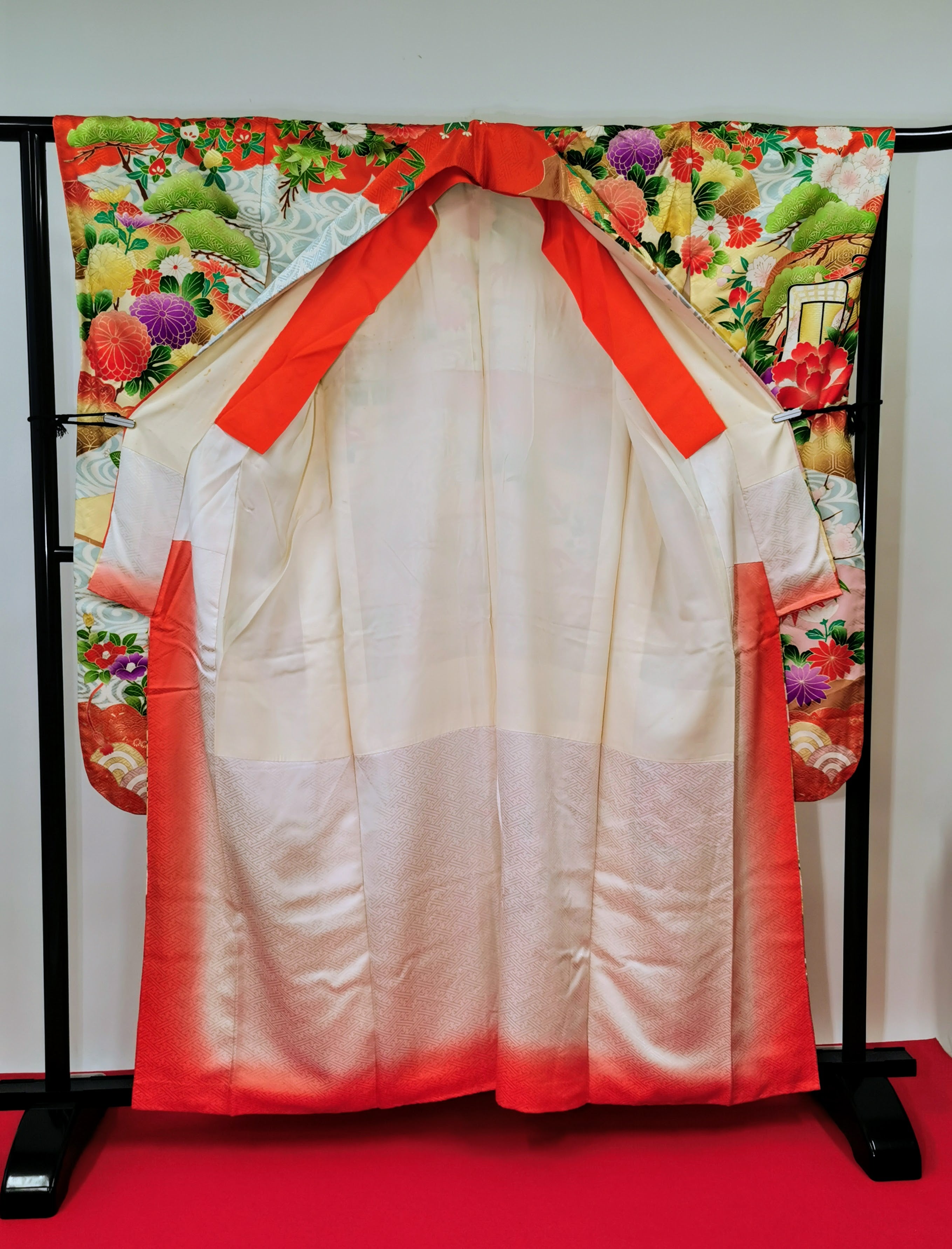振袖 正絹 古着 結婚式 卒業式 成人式◆twf243
