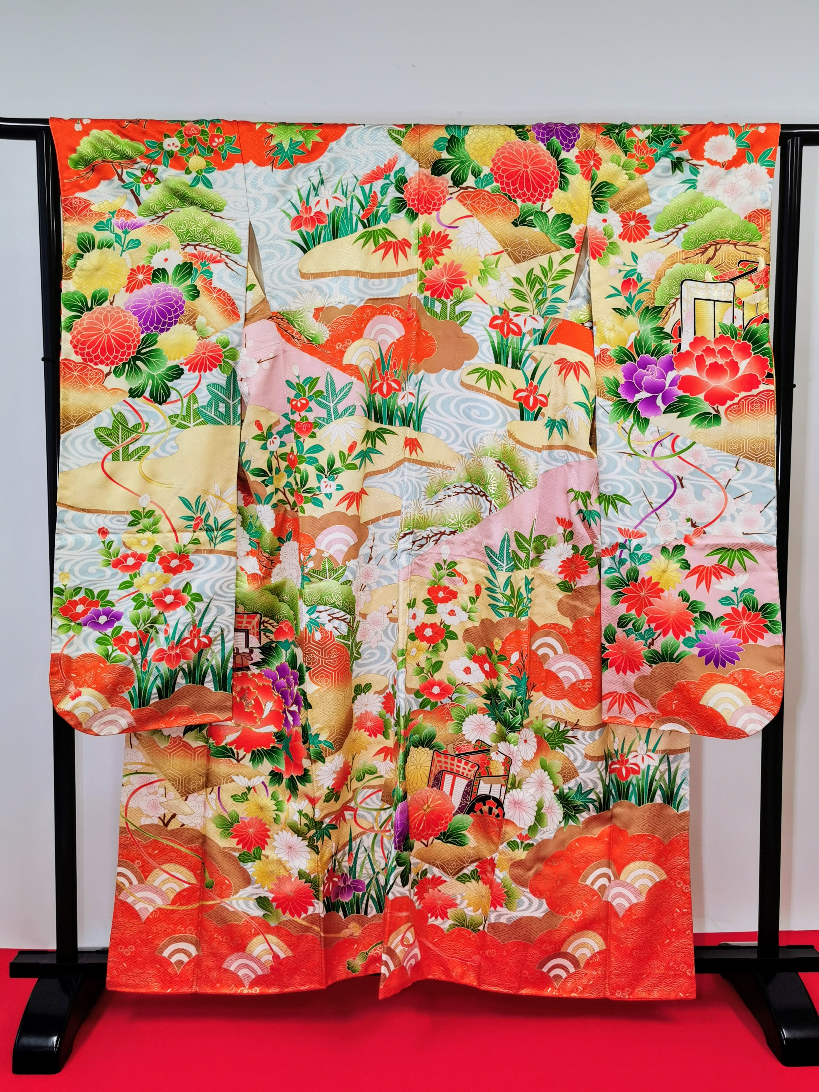 振袖 正絹 古着 結婚式 卒業式 成人式◆twf243