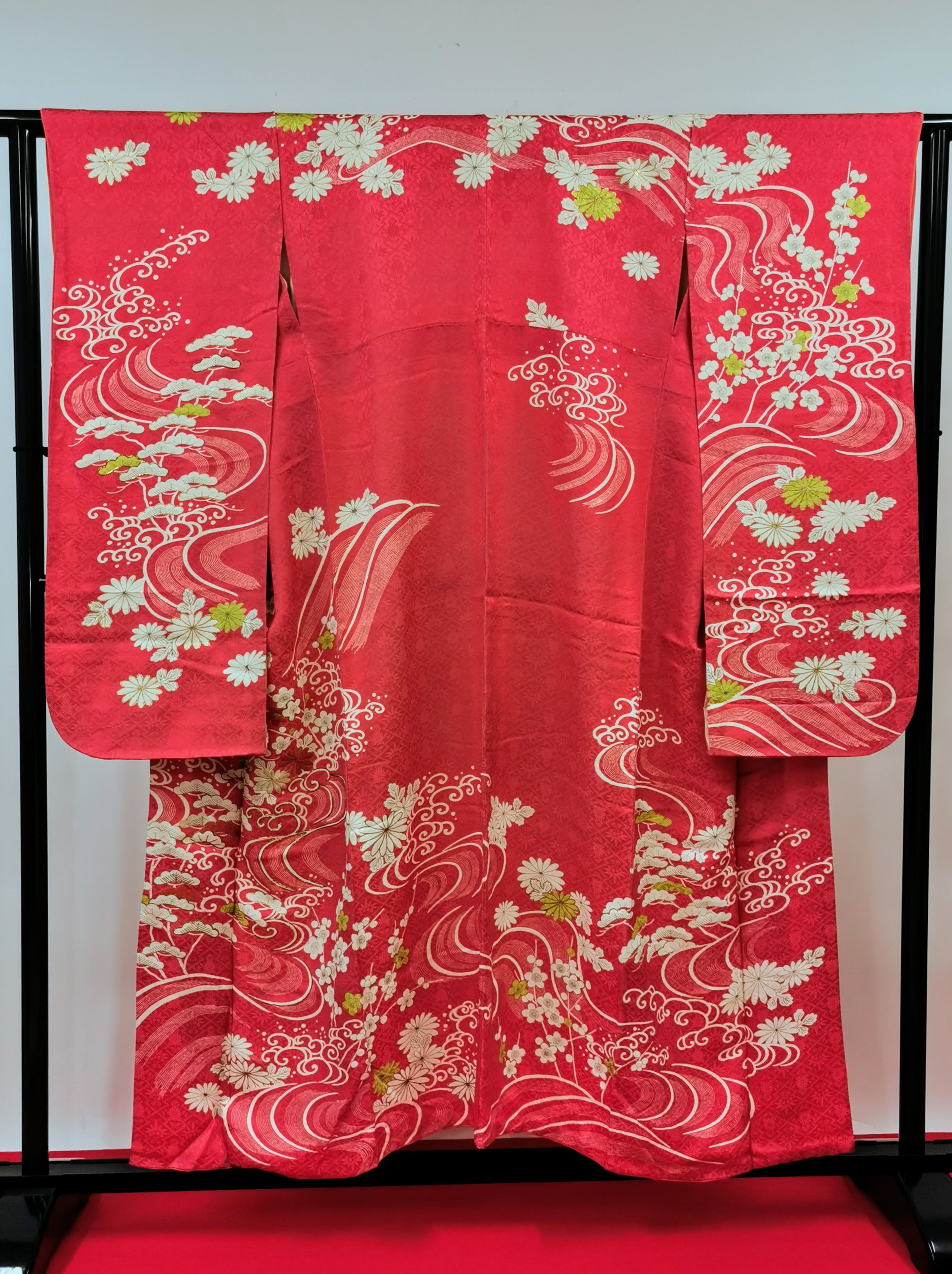 振袖 正絹 古着 結婚式 卒業式 成人式◆twf245