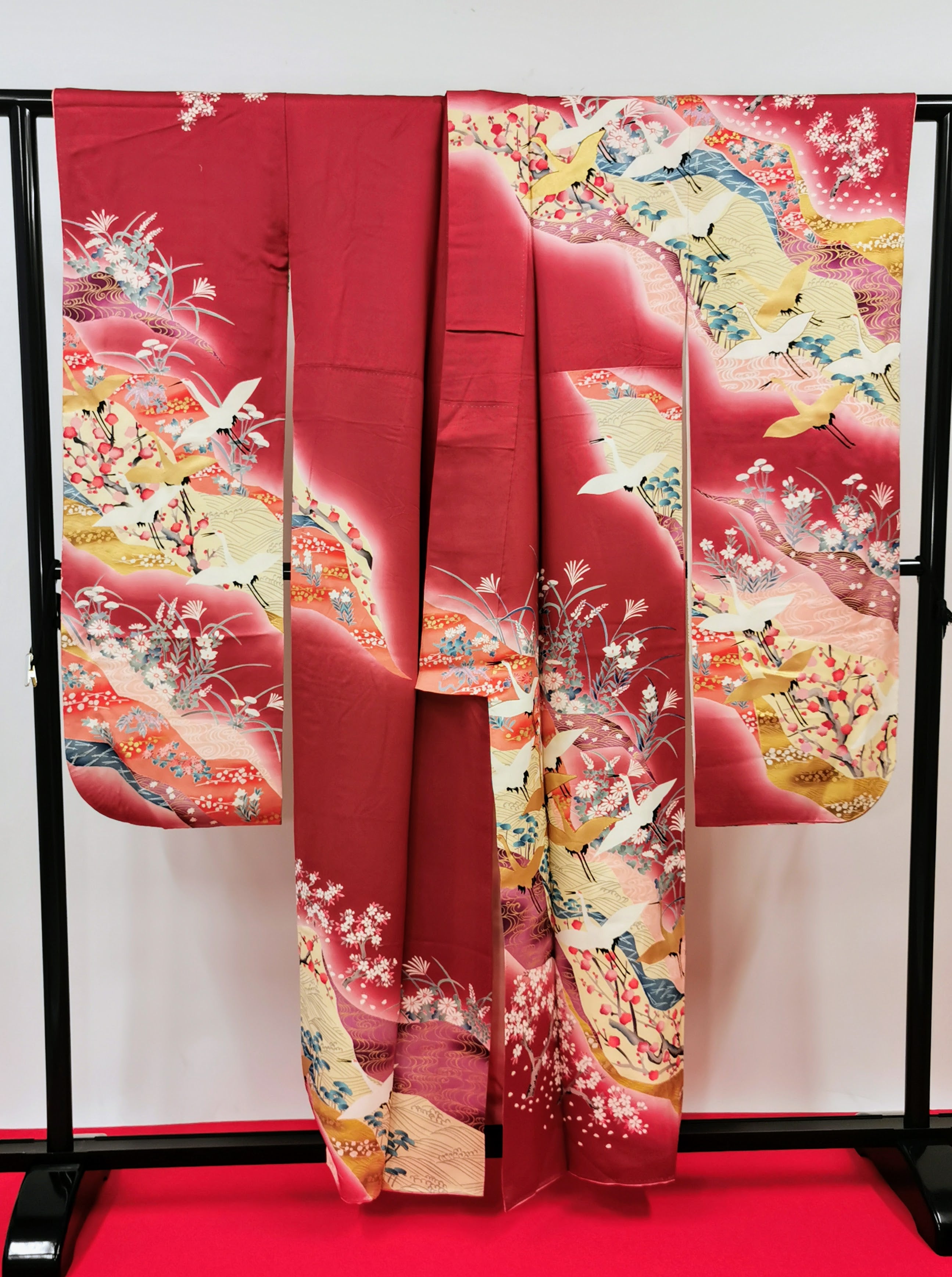 振袖 正絹 古着 結婚式 卒業式 成人式◆twf246