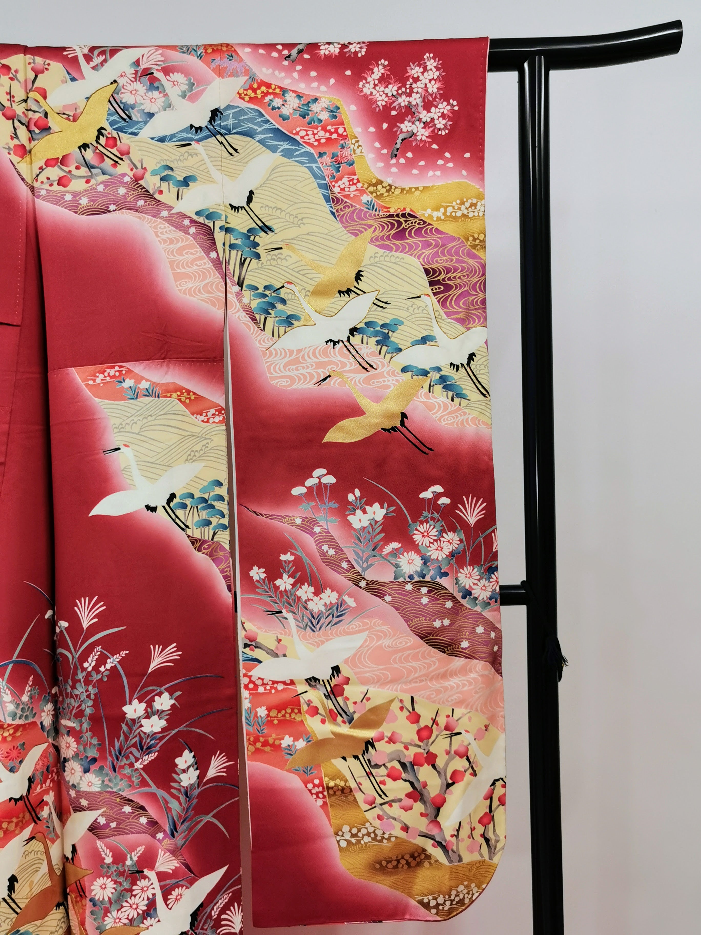 振袖 正絹 古着 結婚式 卒業式 成人式◆twf246