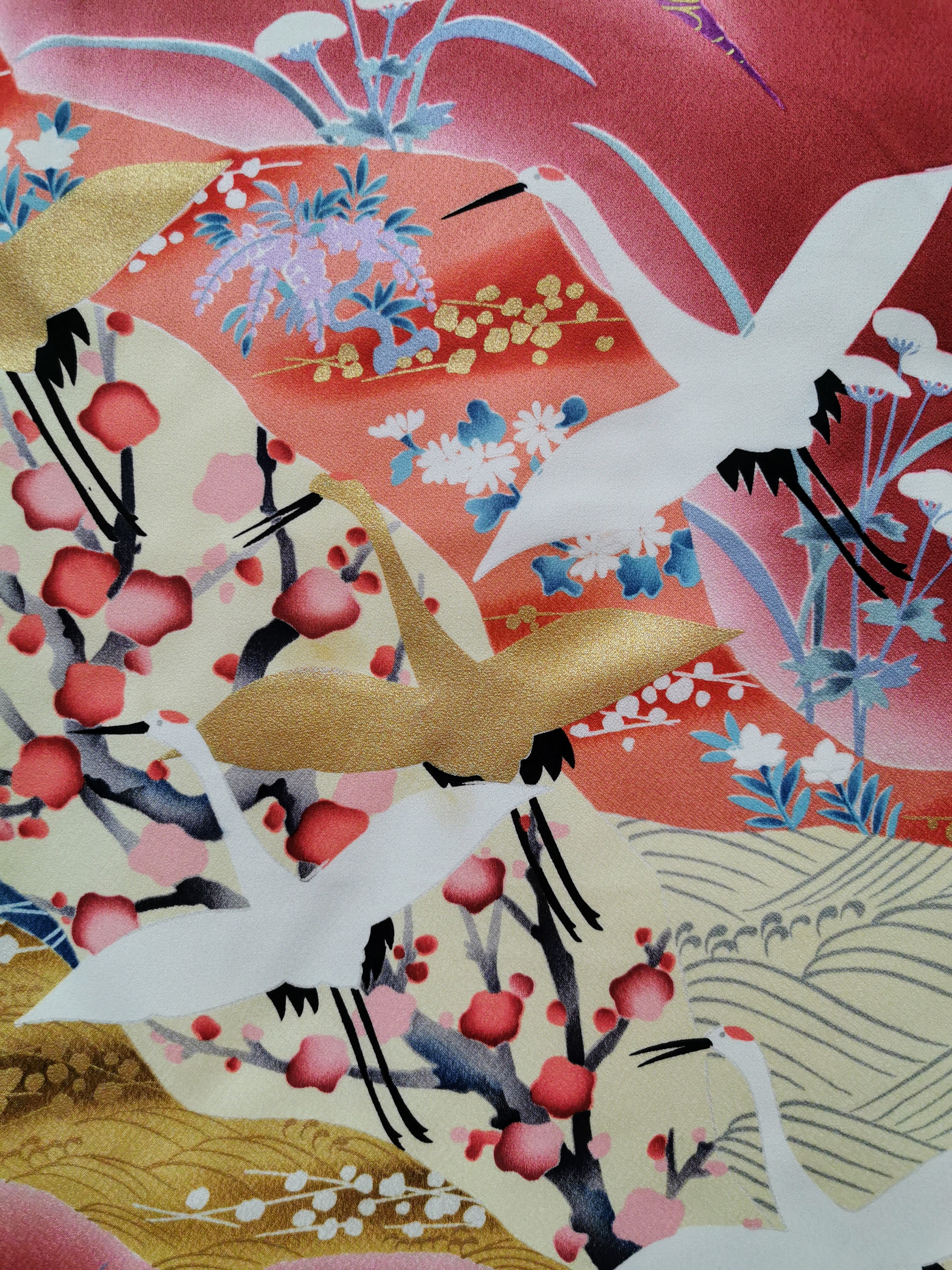 振袖 正絹 古着 結婚式 卒業式 成人式◆twf246