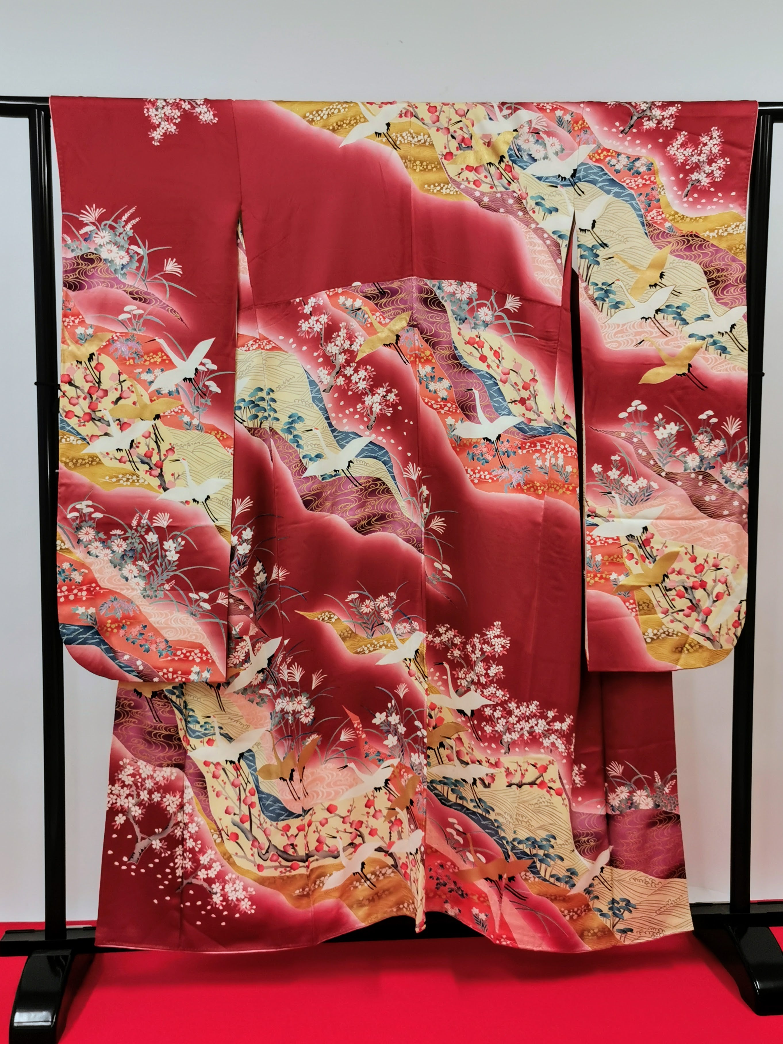 振袖 正絹 古着 結婚式 卒業式 成人式◆twf246