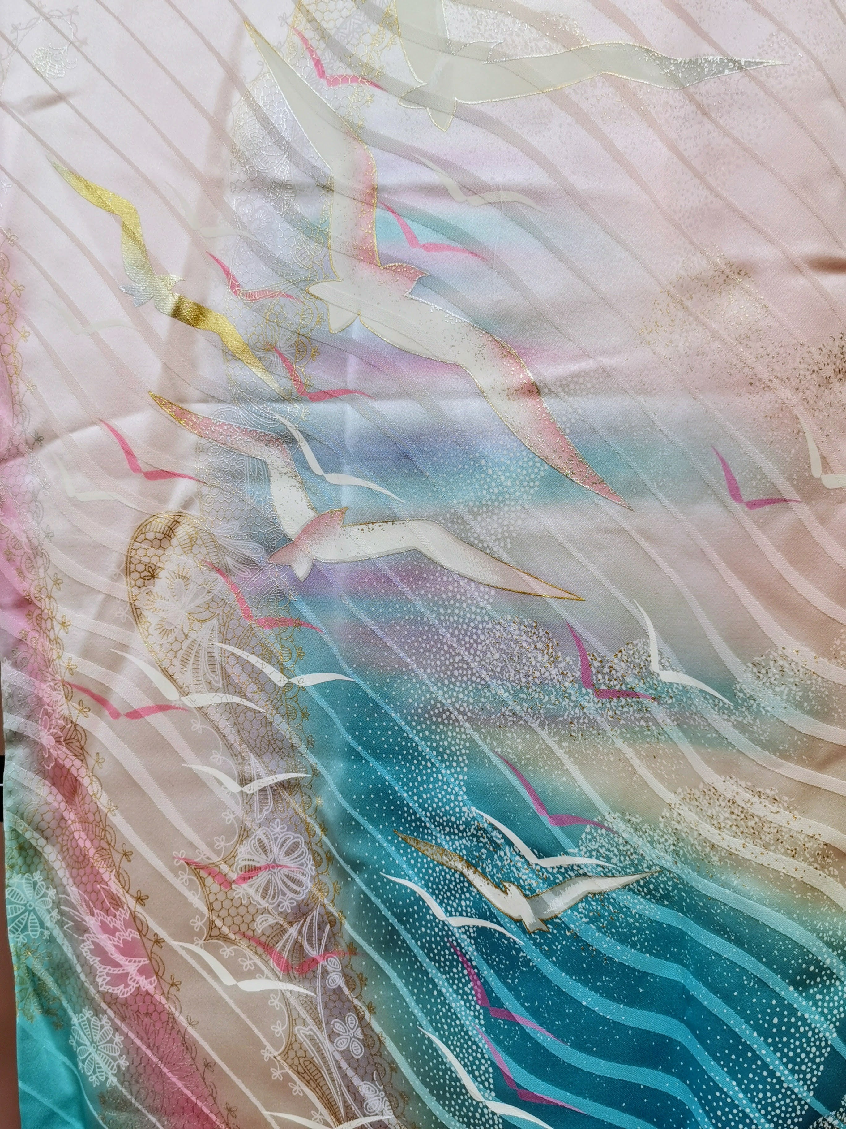 振袖 正絹 古着 結婚式 卒業式 成人式◆twf247