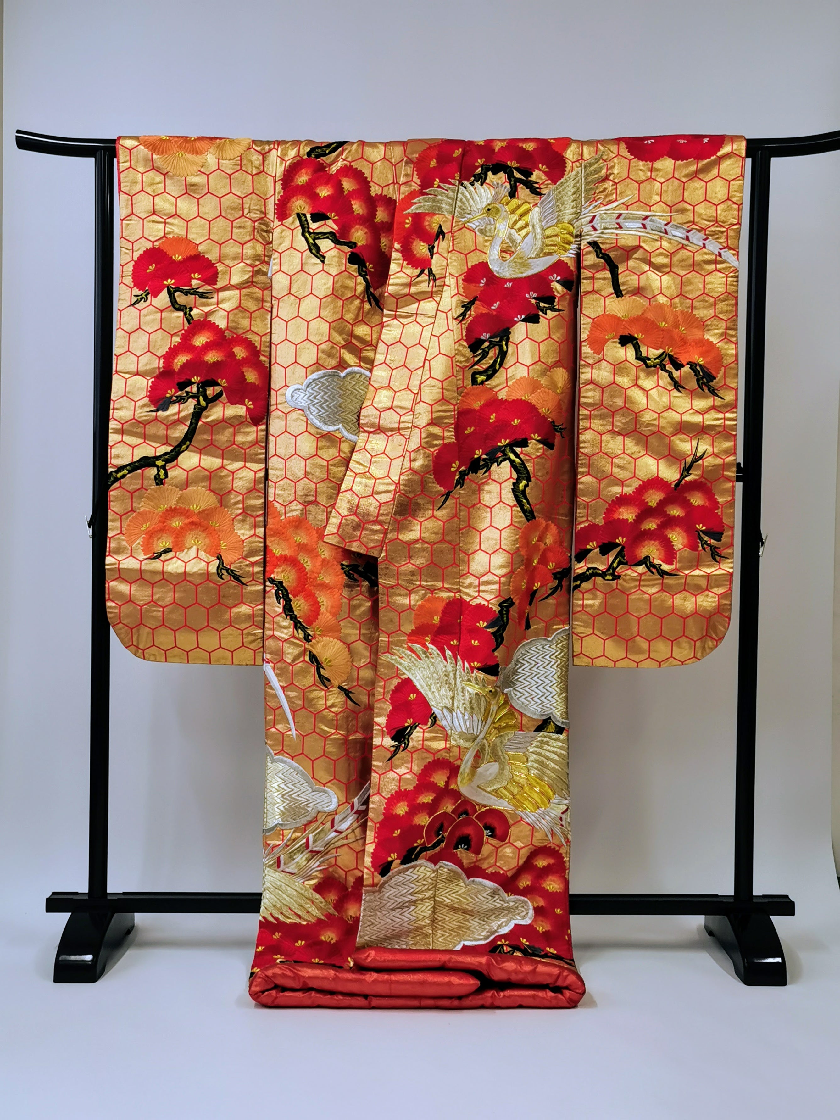 打掛 花嫁衣装 豪華 金銀箔 婚礼 結婚式 古着◆twu337