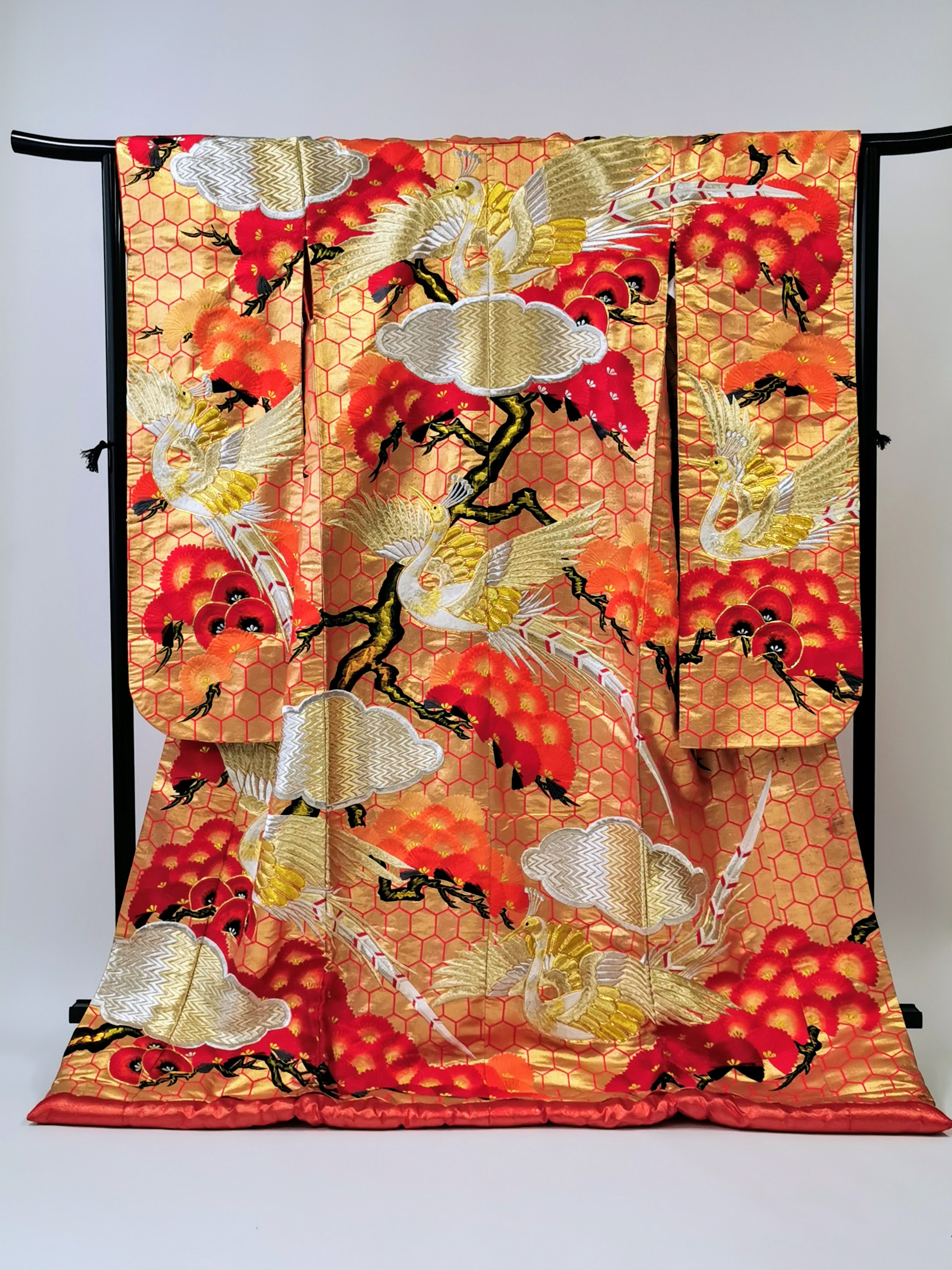 打掛 花嫁衣装 豪華 金銀箔 婚礼 結婚式 古着◆twu337