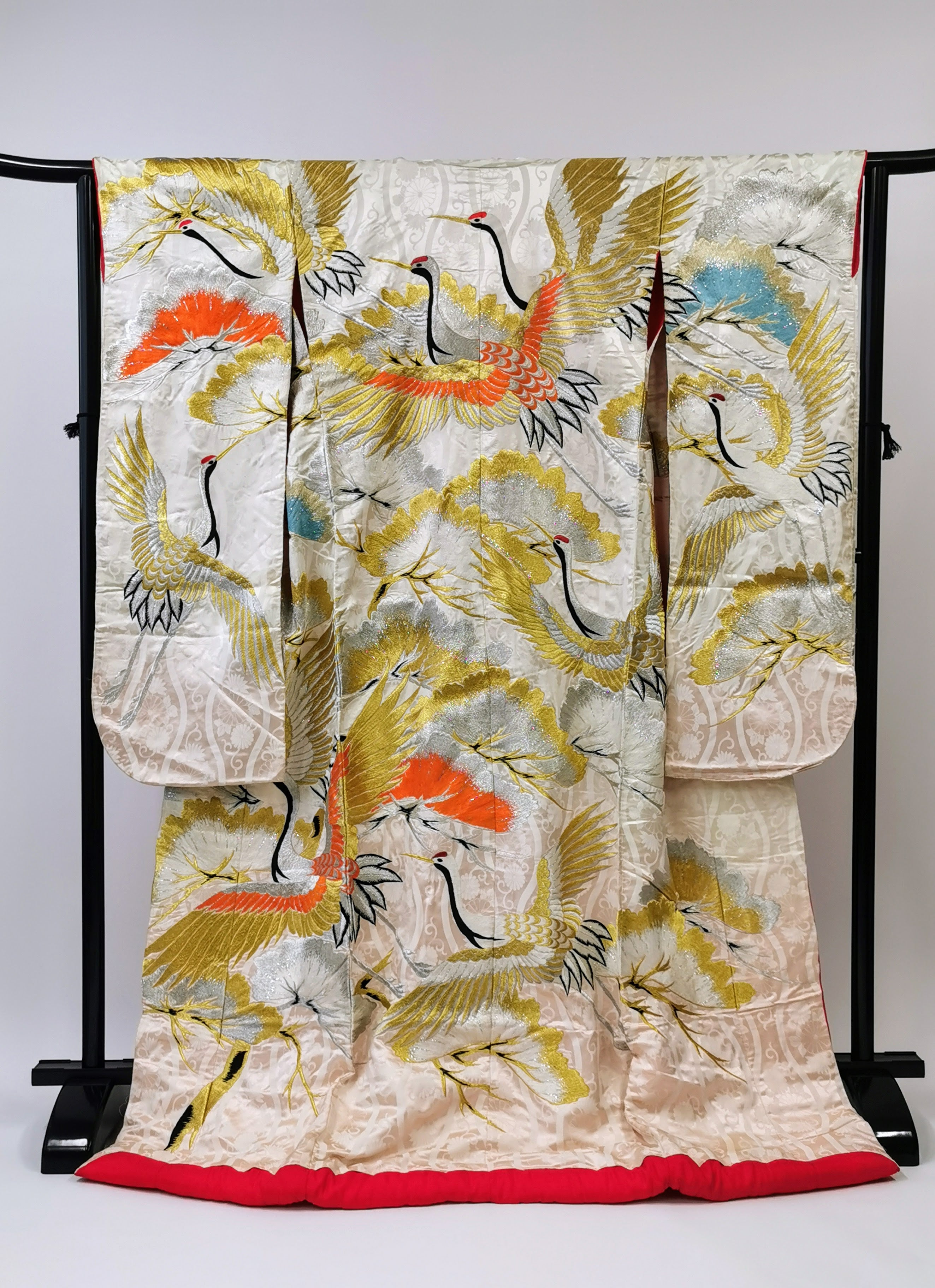 和装婚礼花嫁様 打掛セット 打掛 花嫁衣装 豪華 金銀箔 婚礼 結婚式 古着◇twu338 – Antiques