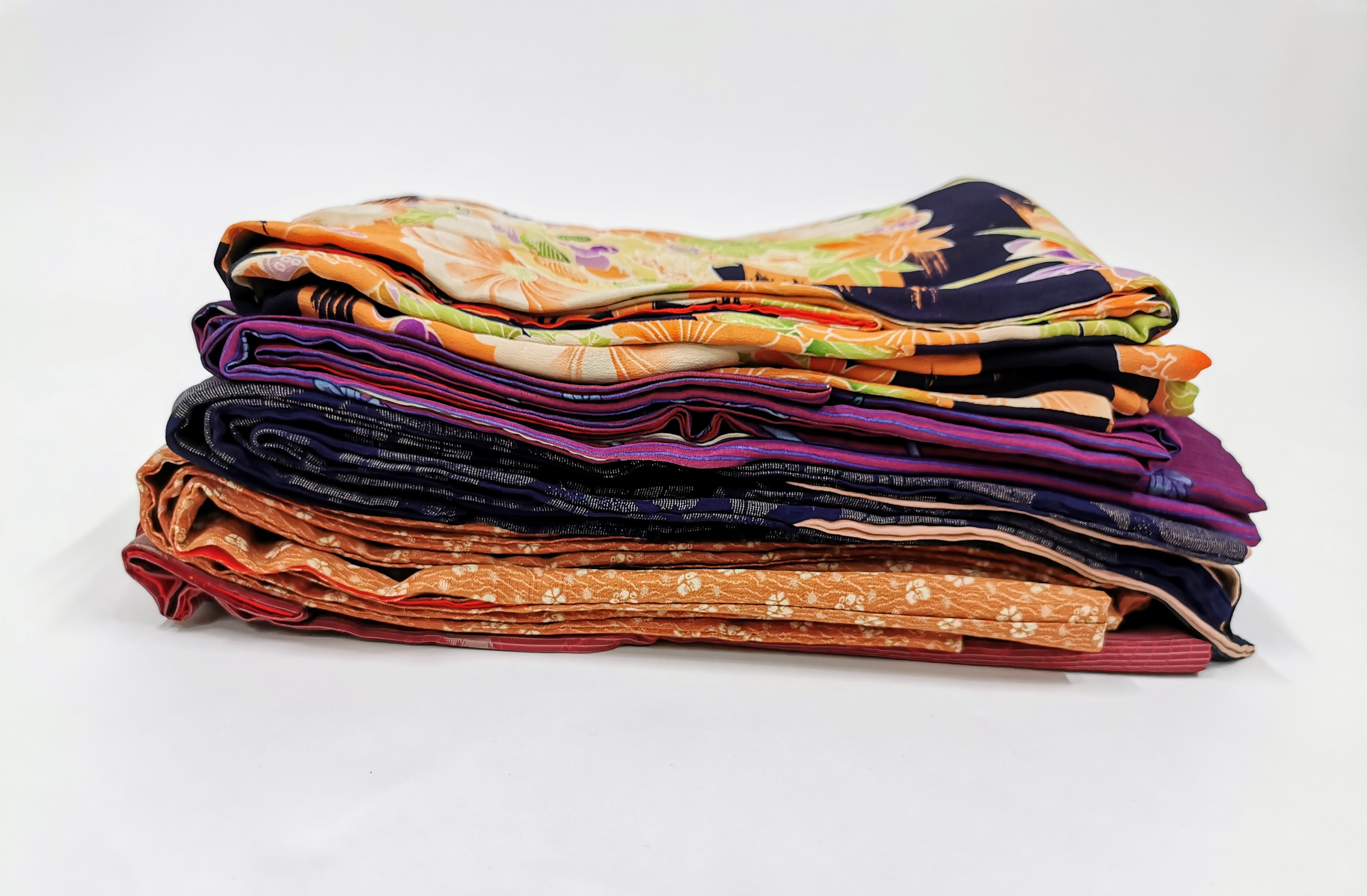 まとめ売り5点 女性 中古着物 花柄♪◆twk339