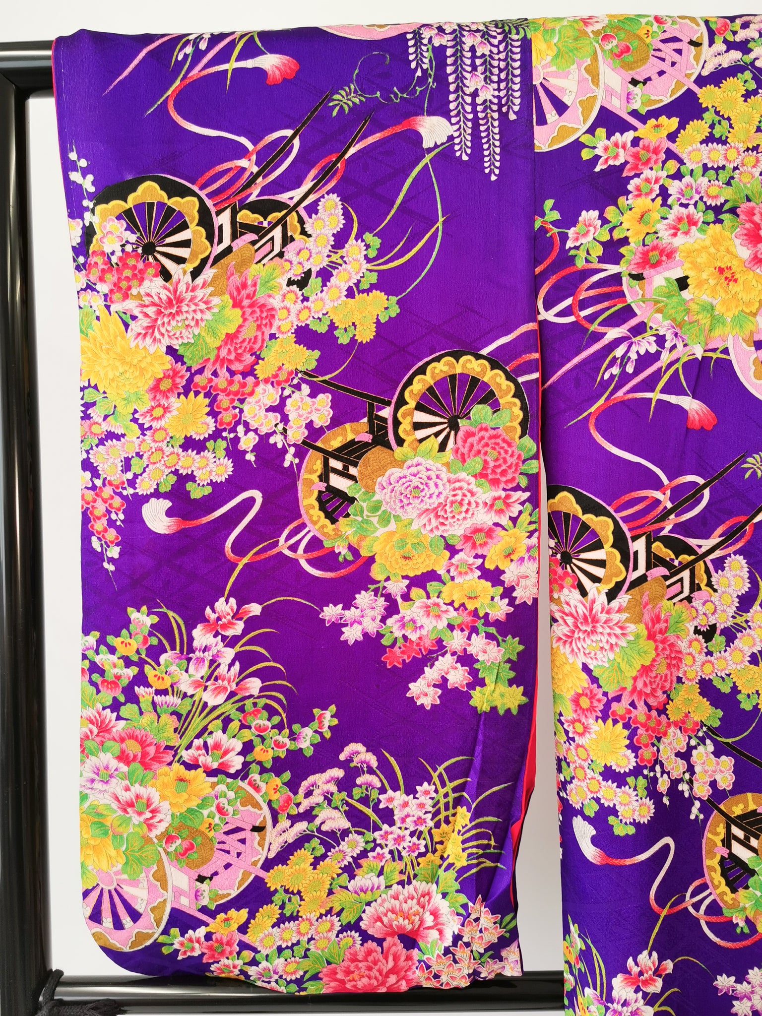 着物 女児・小柄女性 アンティーク 小紋 リユース◆twkh378