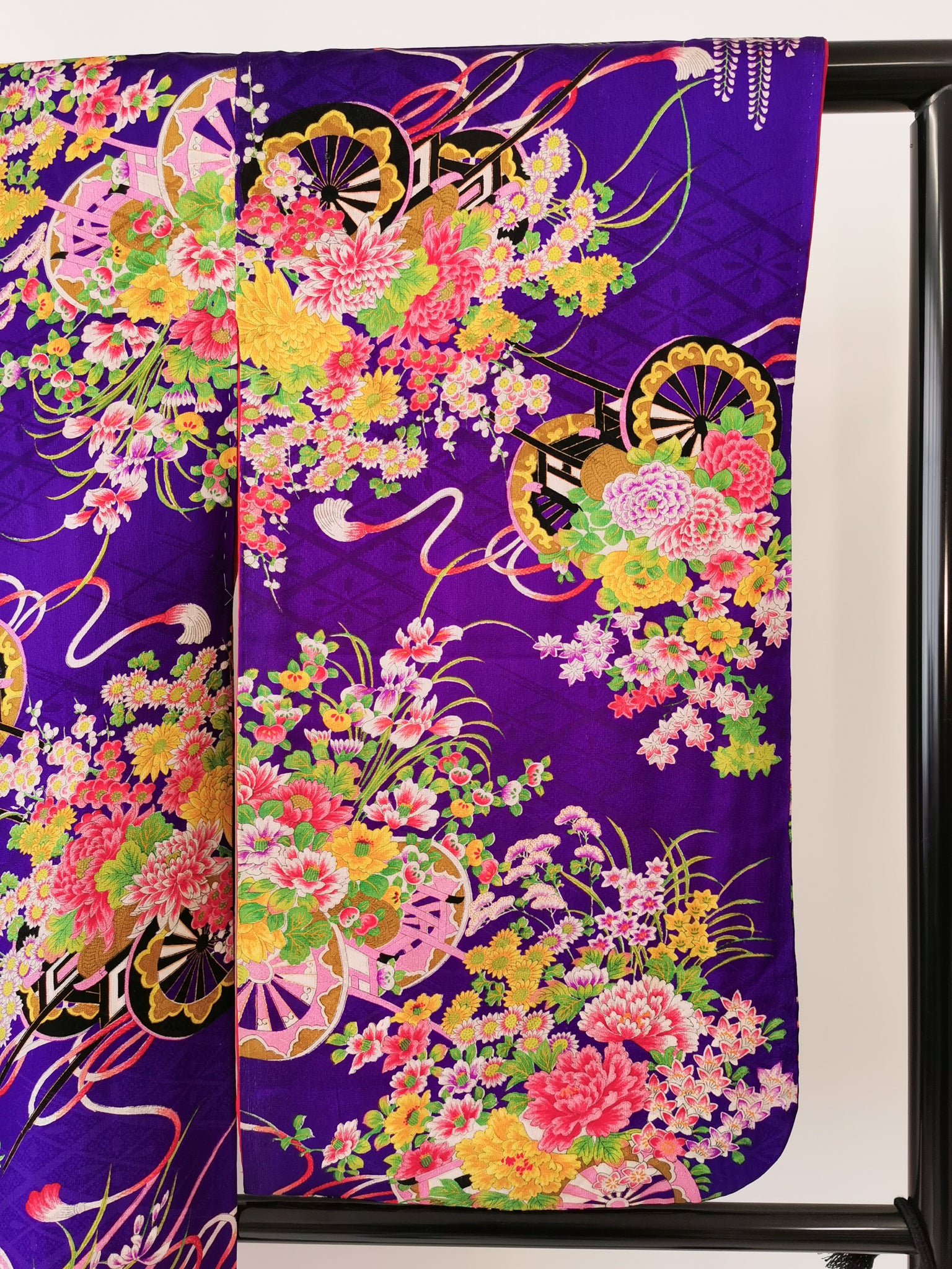 着物 女児・小柄女性 アンティーク 小紋 リユース◆twkh378