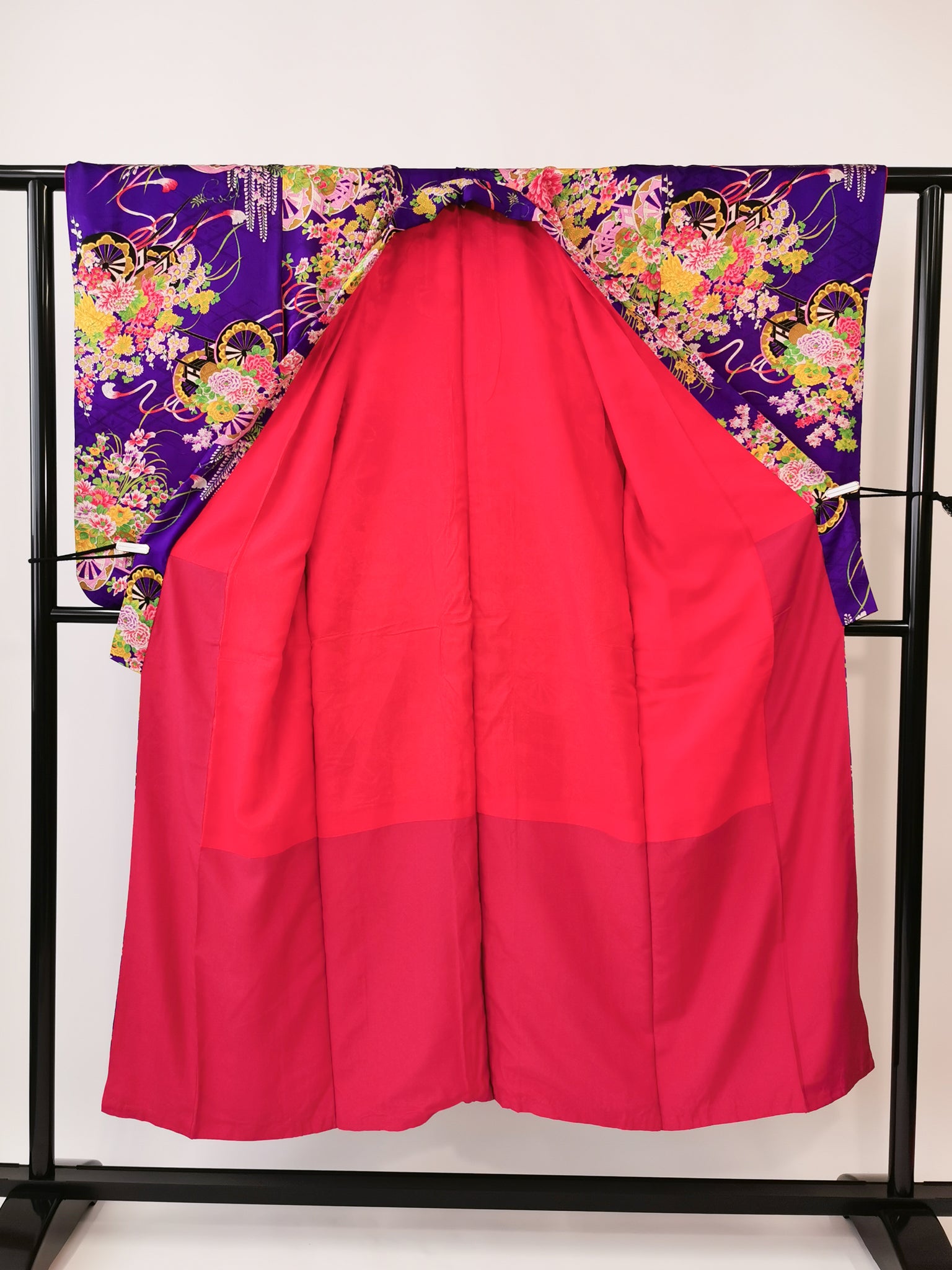 着物 女児・小柄女性 アンティーク 小紋 リユース◆twkh378