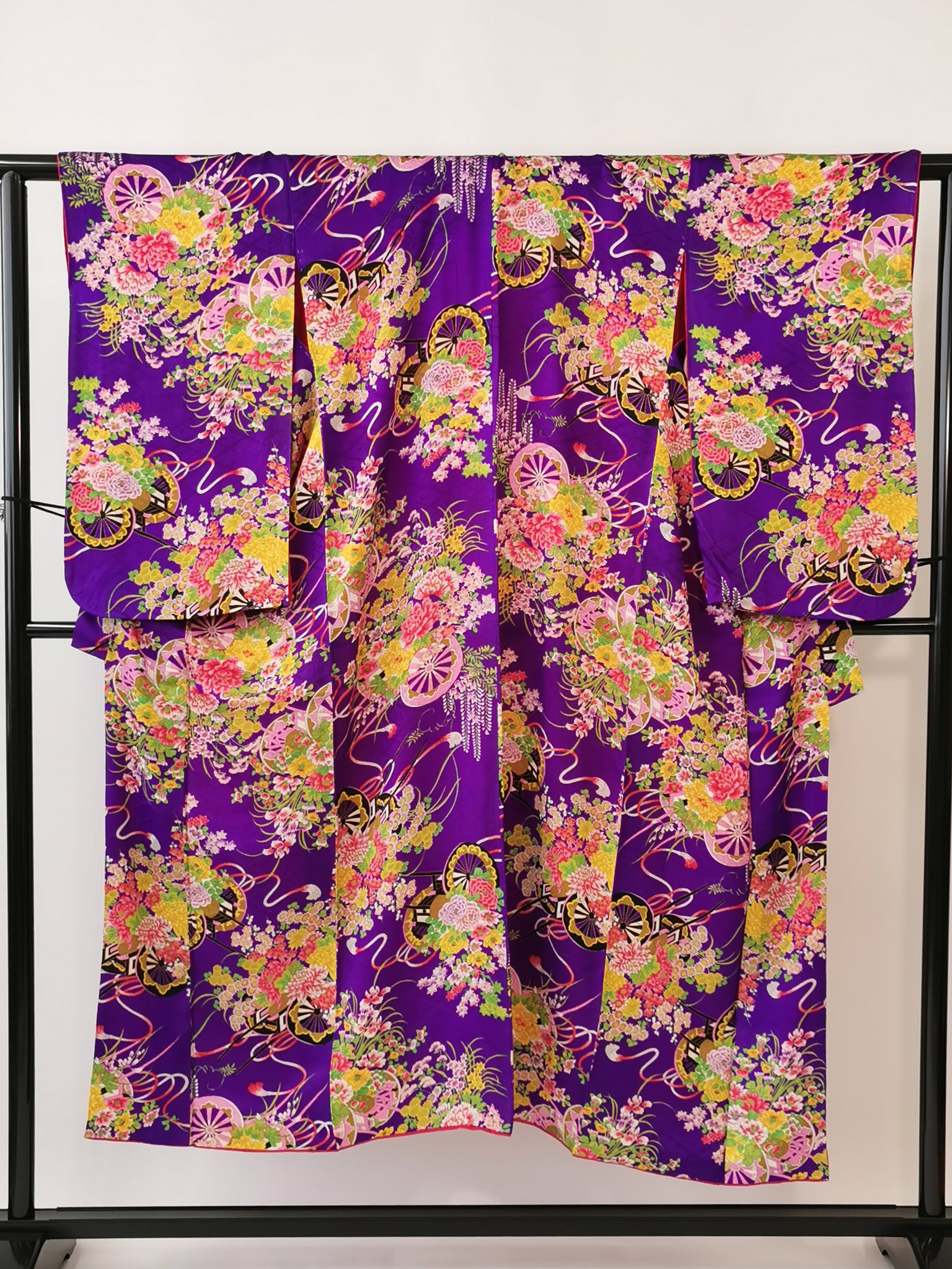 着物 女児・小柄女性 アンティーク 小紋 リユース◆twkh378