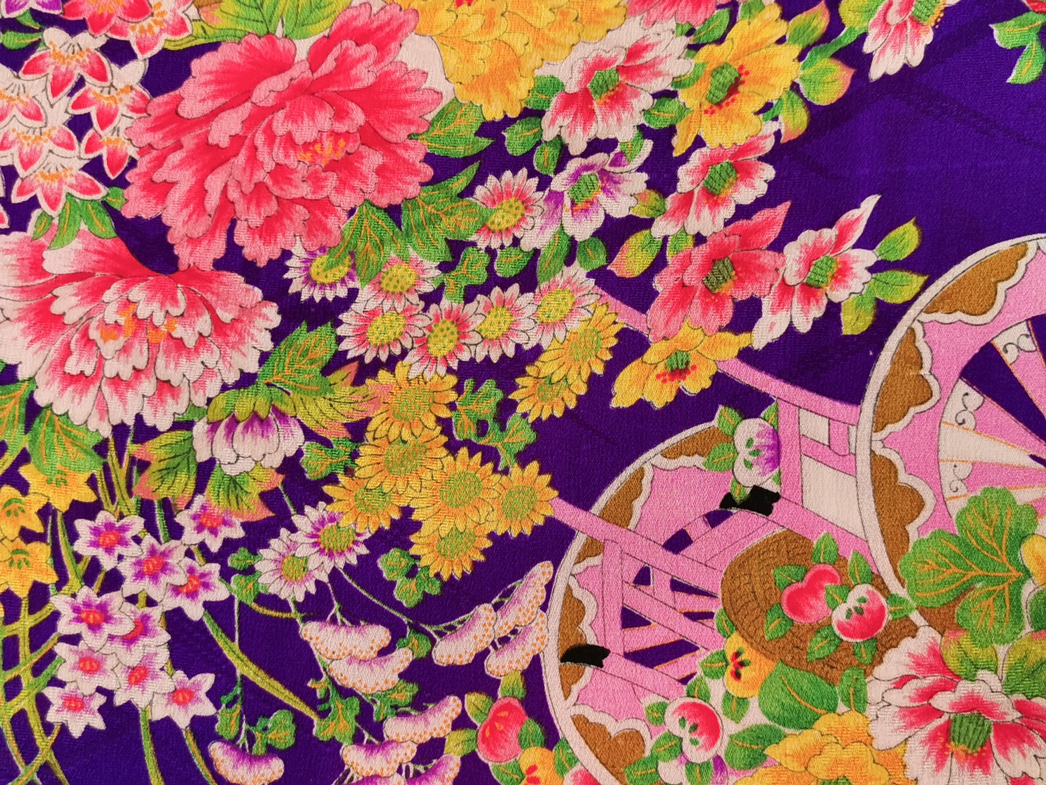 着物 女児・小柄女性 アンティーク 小紋 リユース◆twkh378