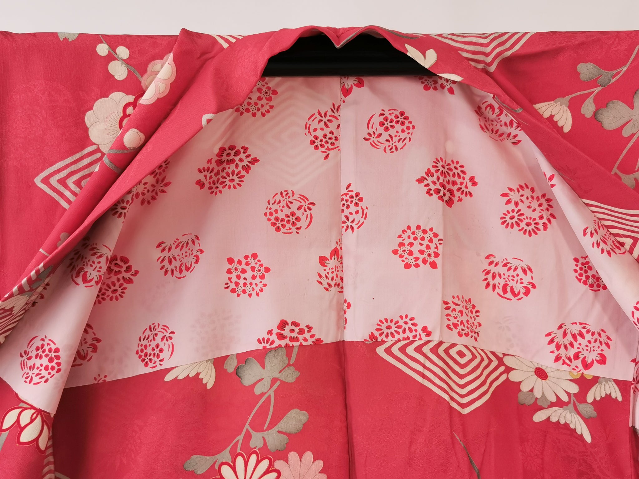 羽織 正絹 アンティーク リユース◆twh381