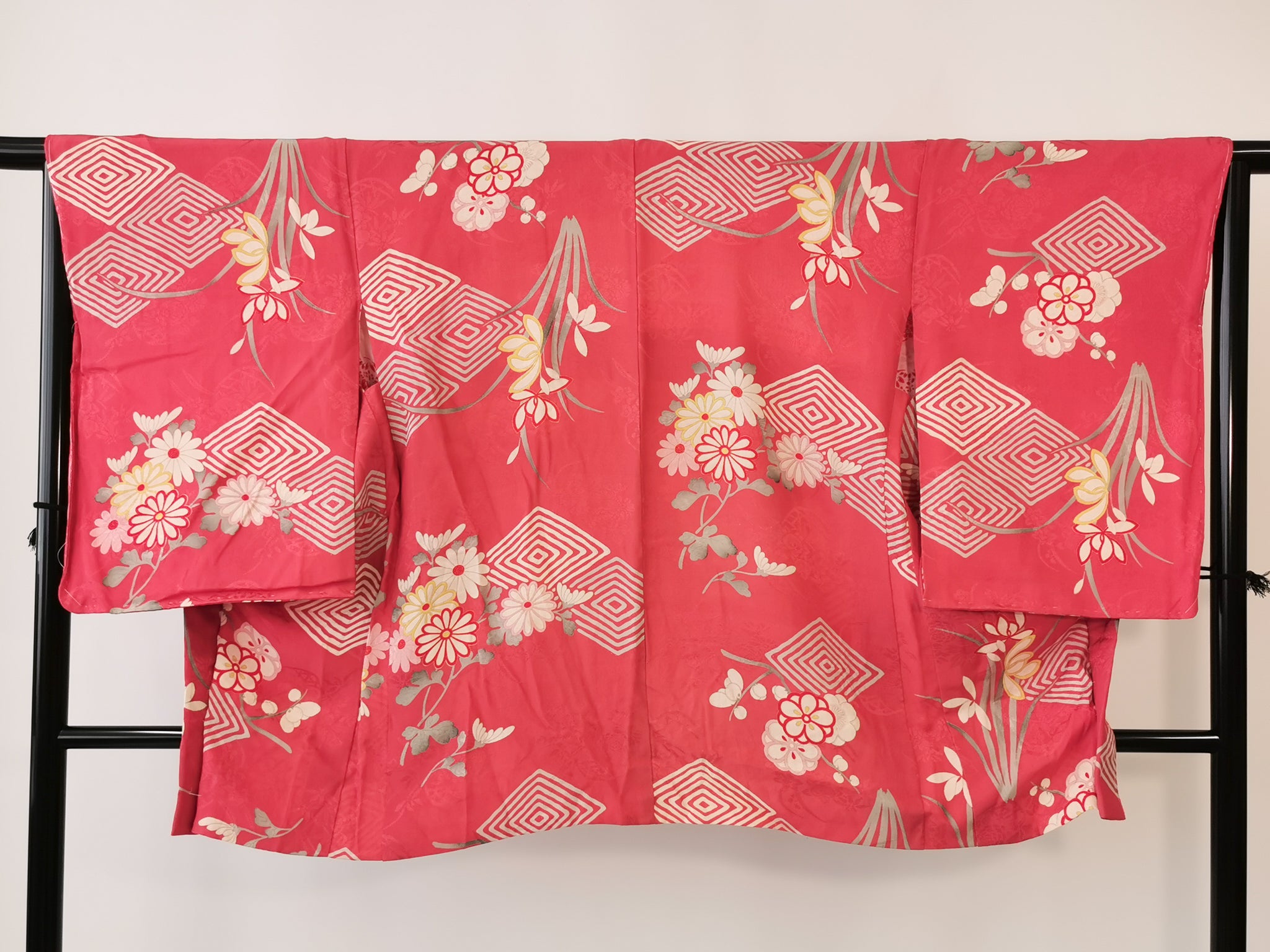 羽織 正絹 アンティーク リユース◆twh381