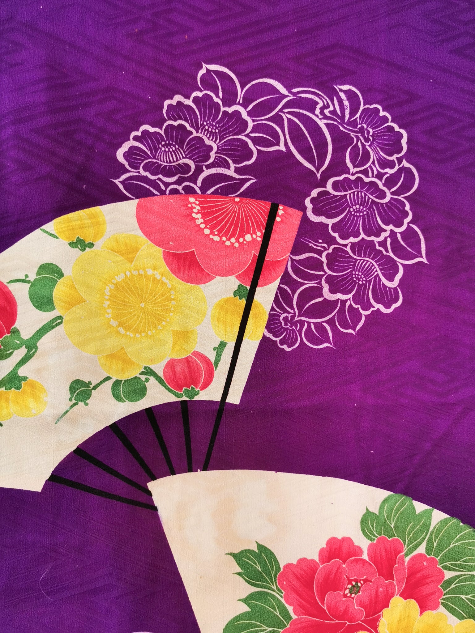 長羽織 正絹 アンティーク 羽織紐付き リユース◆twh382