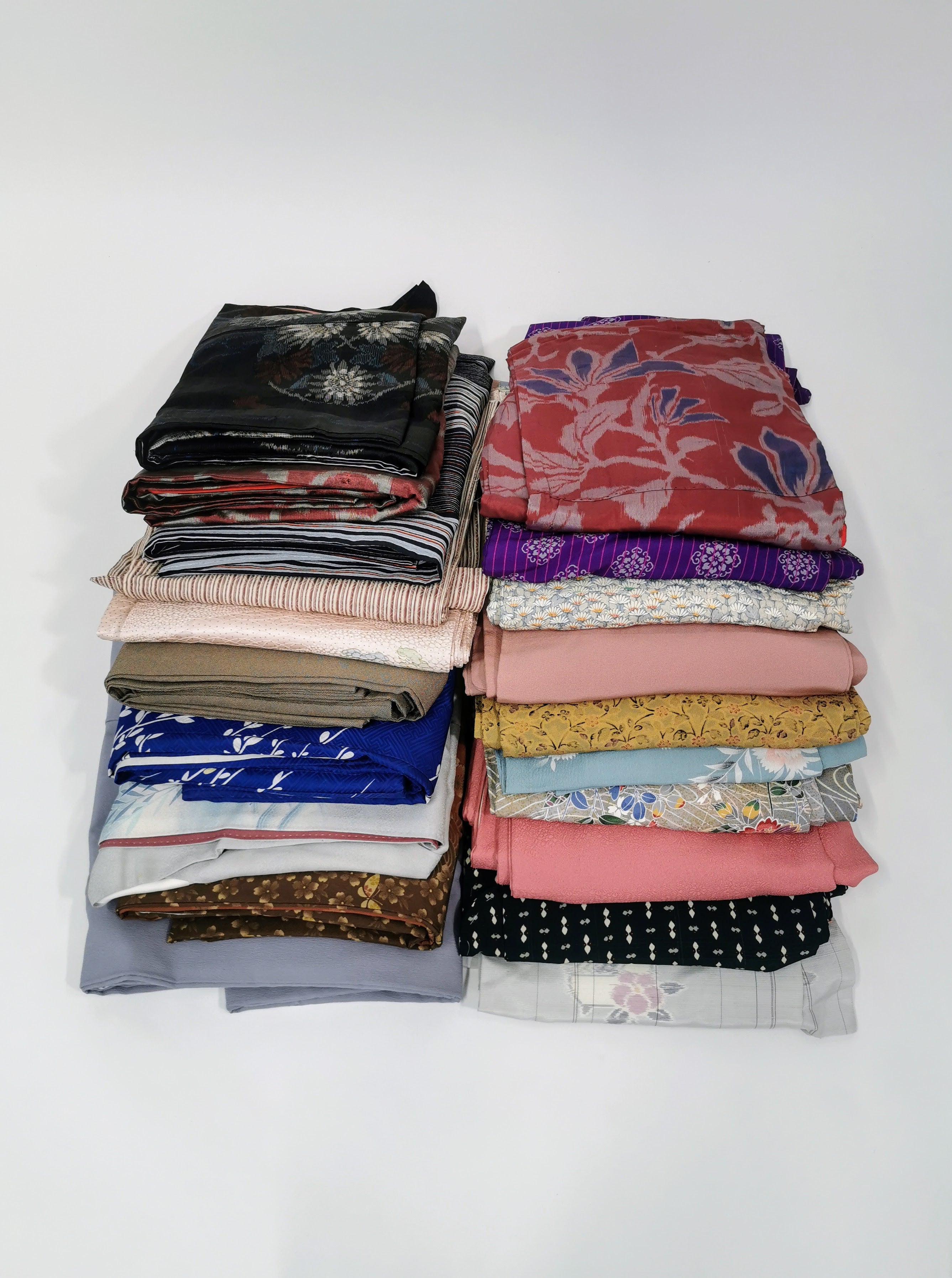 Bulk Sale of 5 Women's Used Kimonos with Floral Patterns♪◆twk339