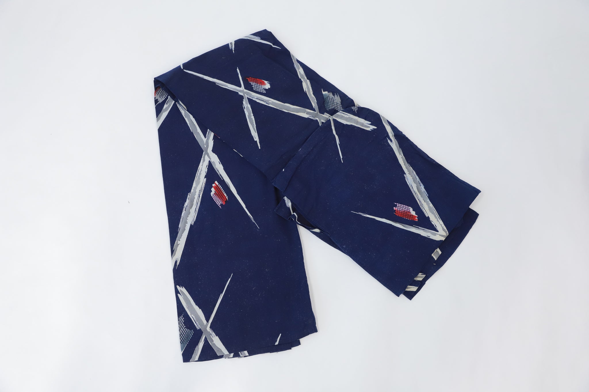 浴衣 5点 まとめて 紺色系 リユース リメイク 和装 和服 生地◆twy448