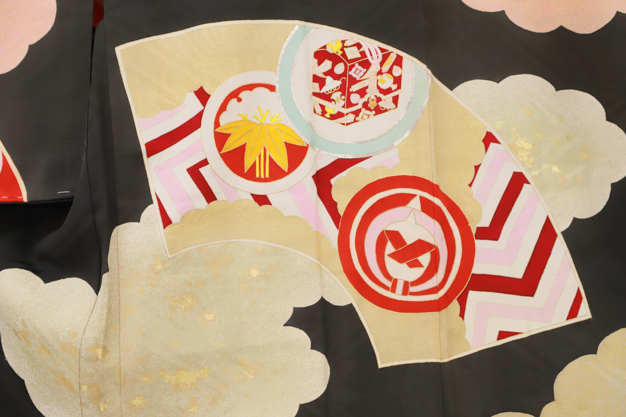 羽織 アンティーク 金箔 リユース◆twh451