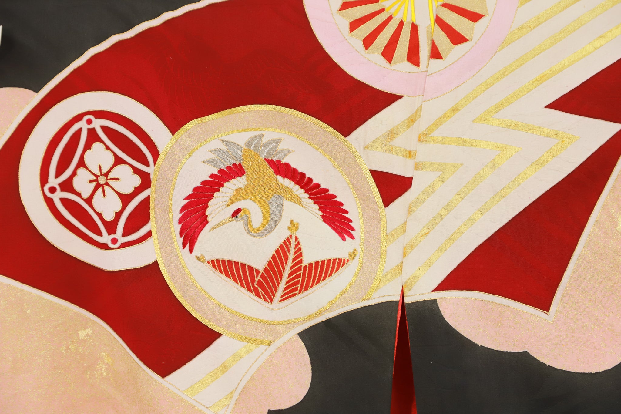 羽織 アンティーク 金箔 リユース◆twh451