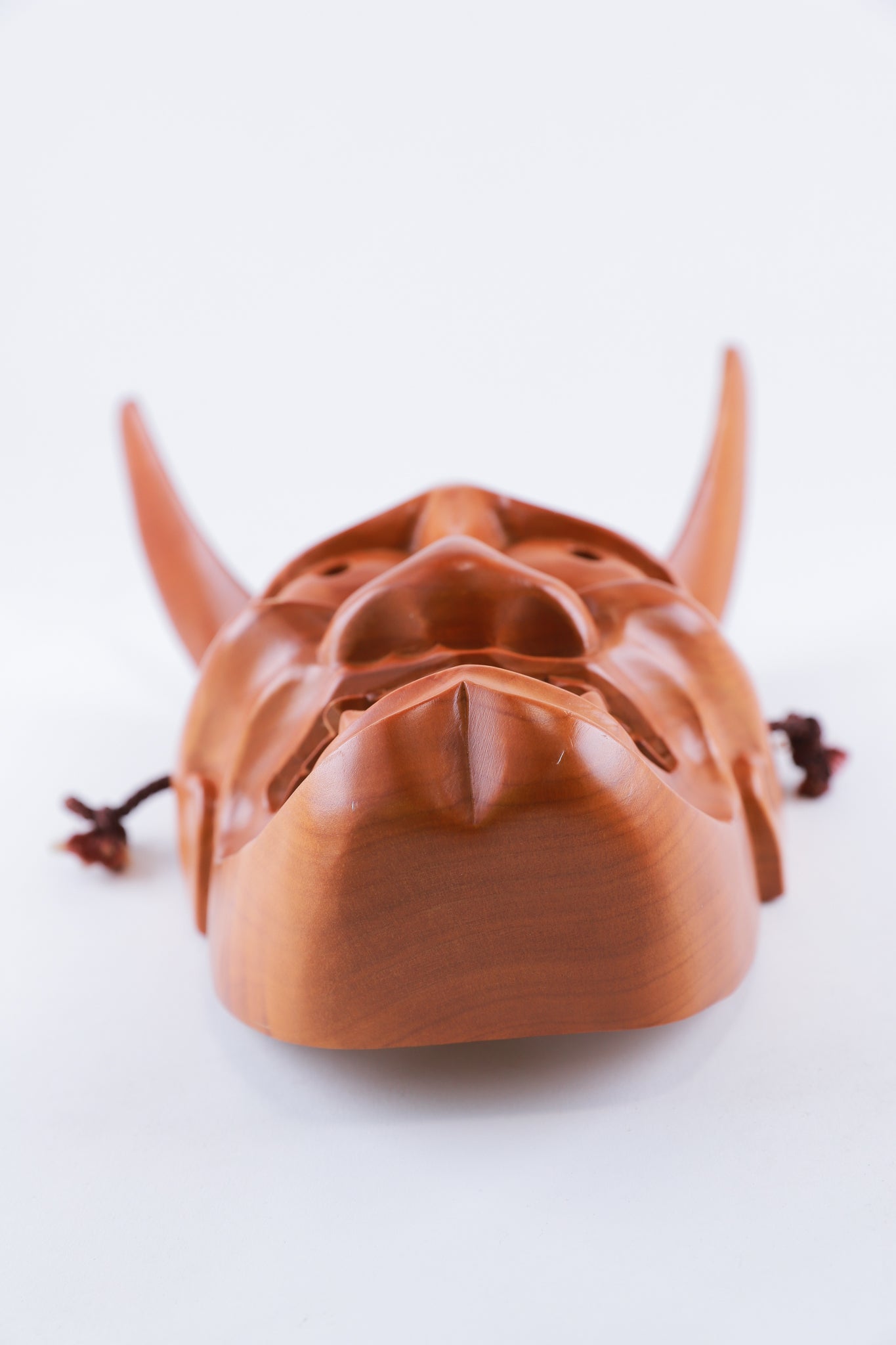 般若 お面 木製 鬼面 開運 魔除け 招福 縁起物 インテリア◆tko482