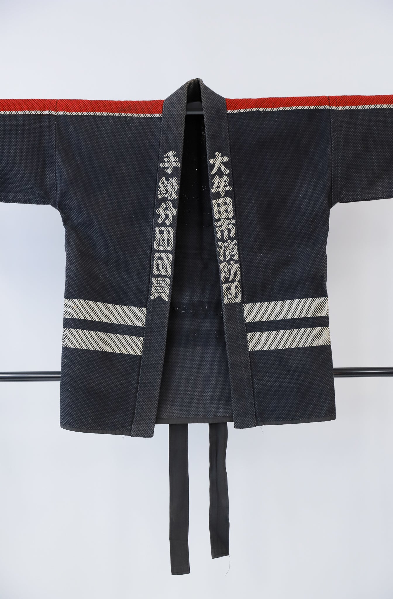 法被 消防団 厚地 はんてん 漢字 ジャパンヴィンテージ 火消し 刺子◆tmhap481