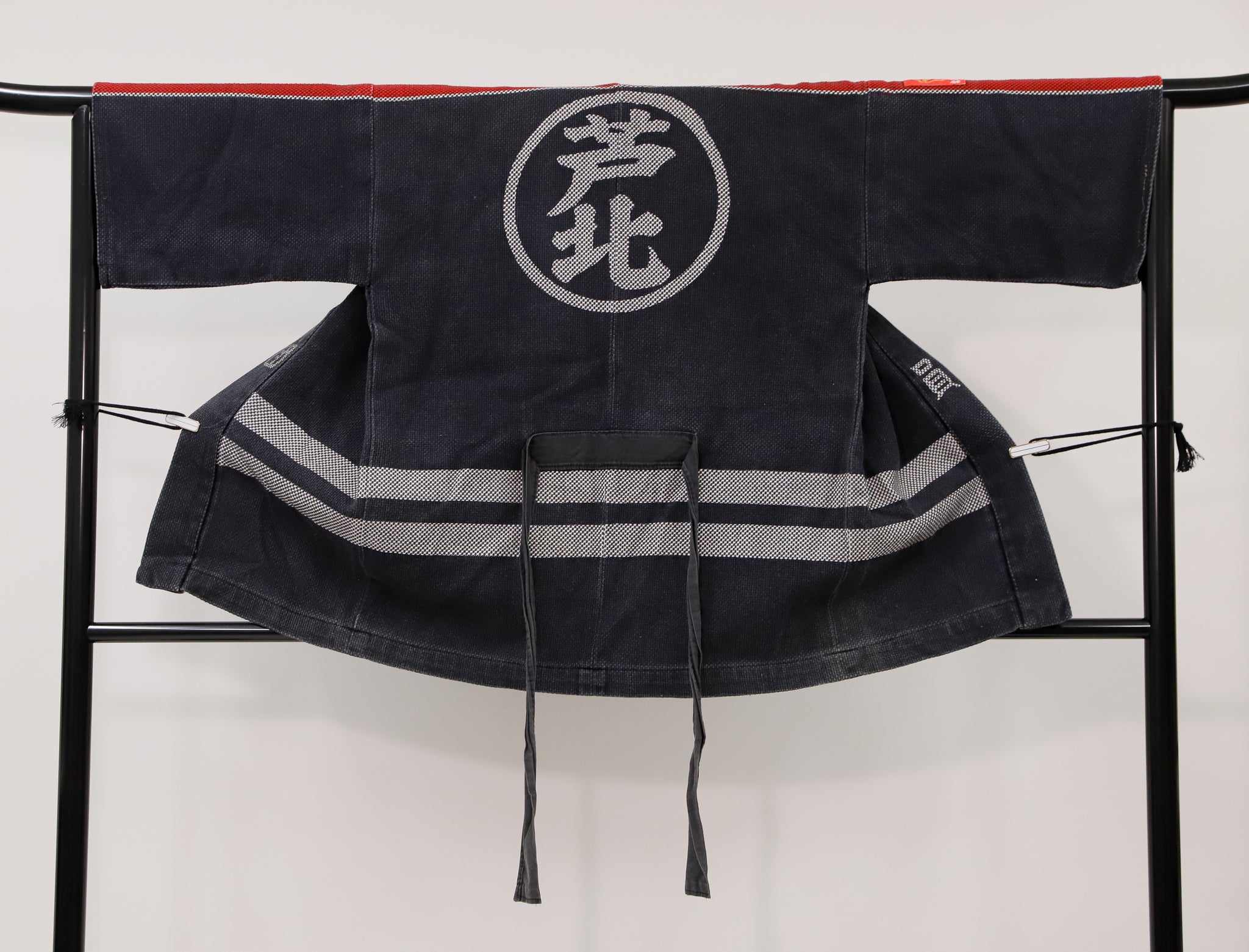 法被 消防団 厚地 はんてん 漢字 ジャパンヴィンテージ 火消し 刺子◆tmhap486