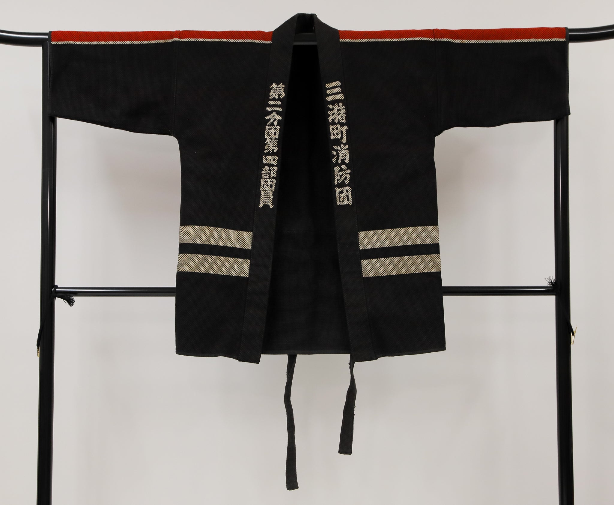 法被 法被 消防団 厚地 はんてん 漢字 ジャパンヴィンテージ 火消し 刺子◆thap488