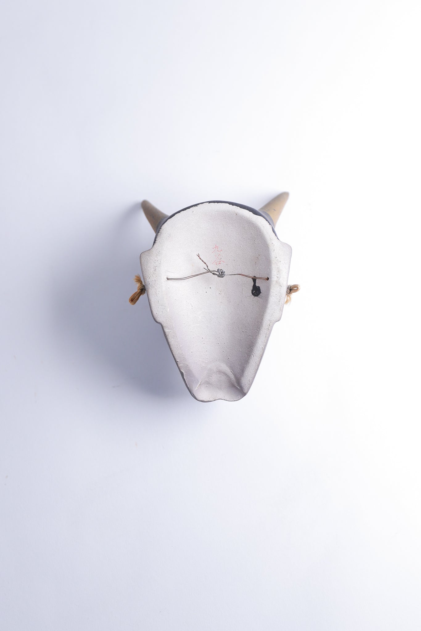 般若 ミニお面 陶器 鬼面 鬼神 能楽 開運 魔除け 招福 縁起物 インテリア◆tko509